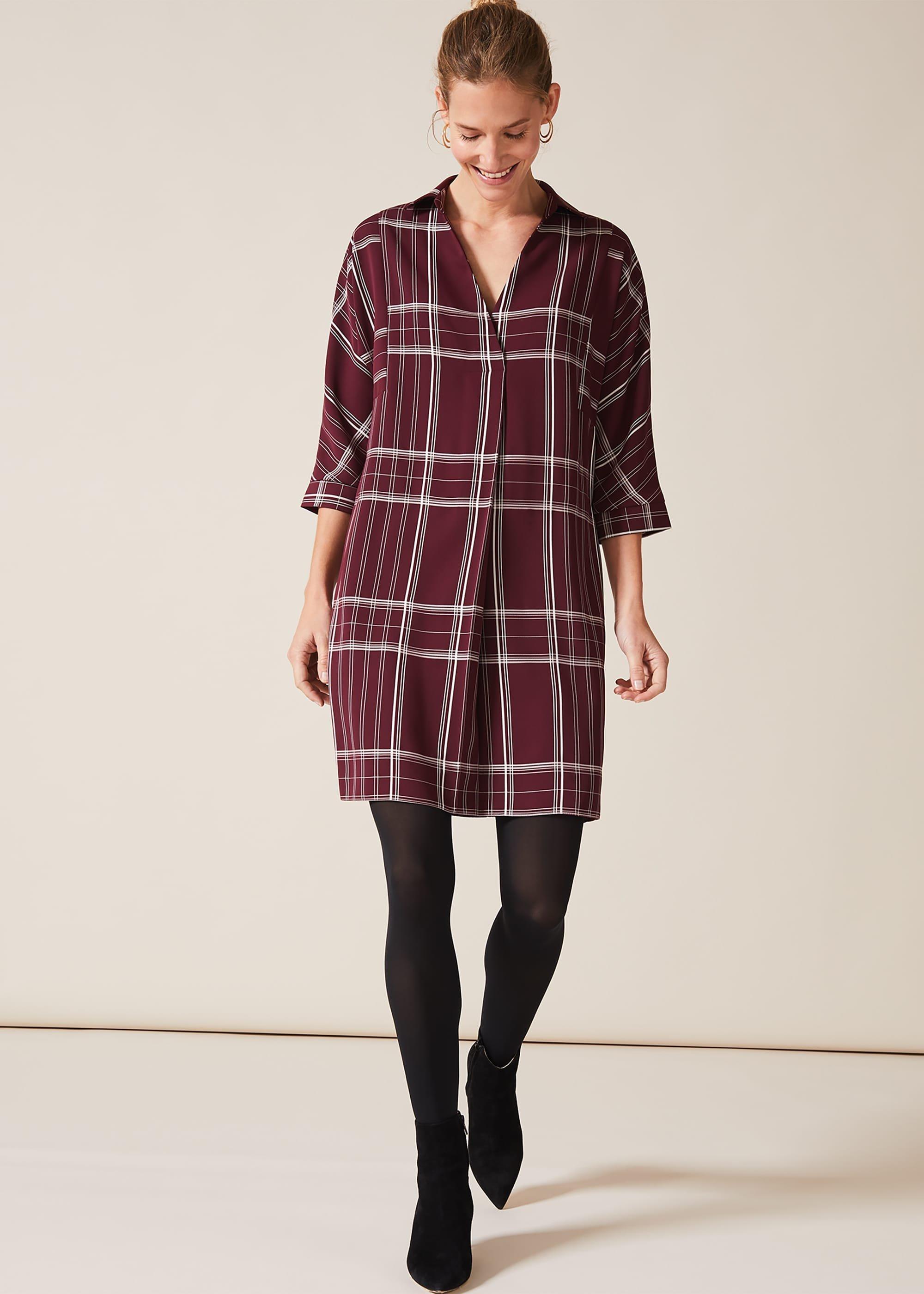 Abril Check Dress