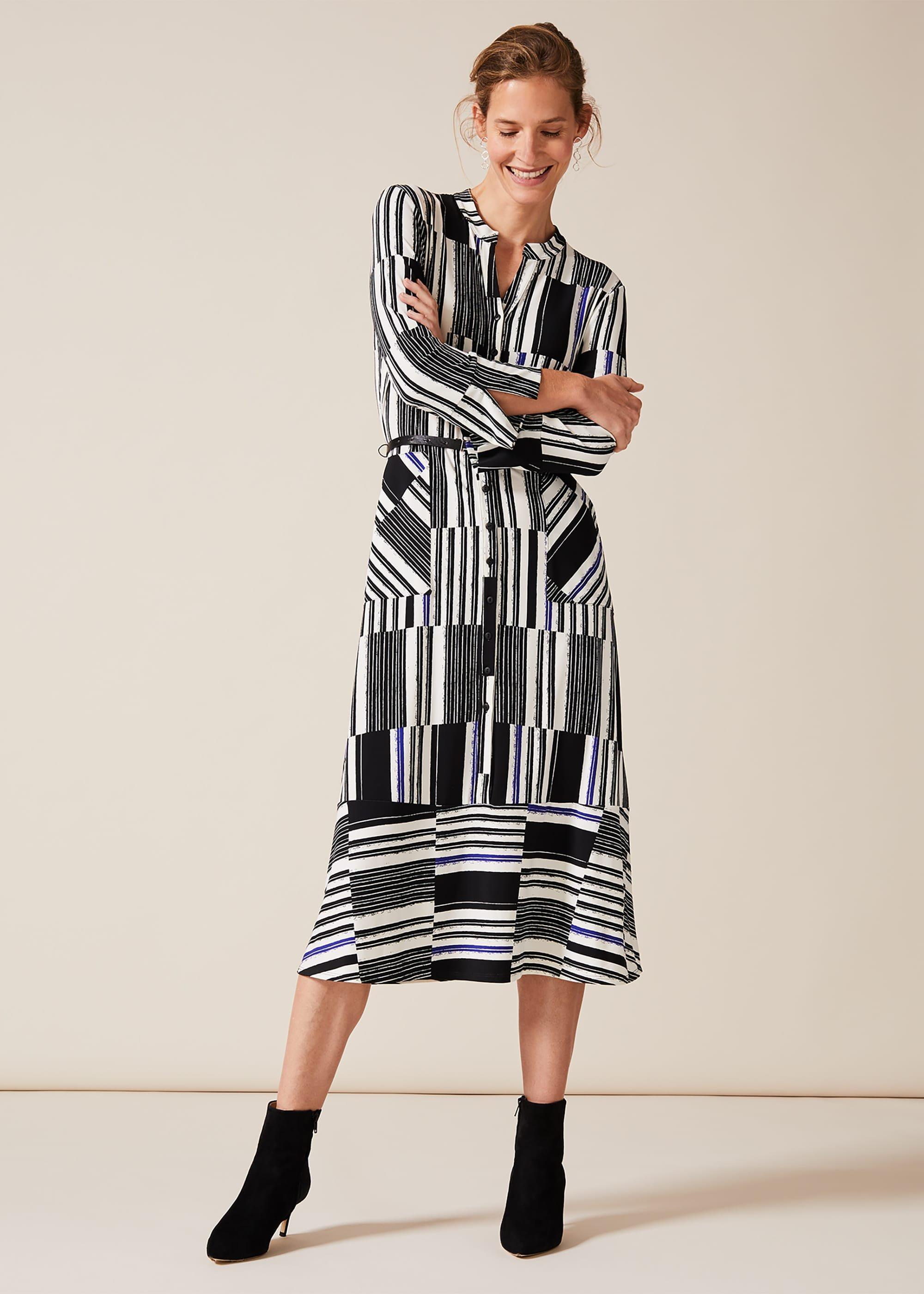 Opal Stripe Shirt Dress