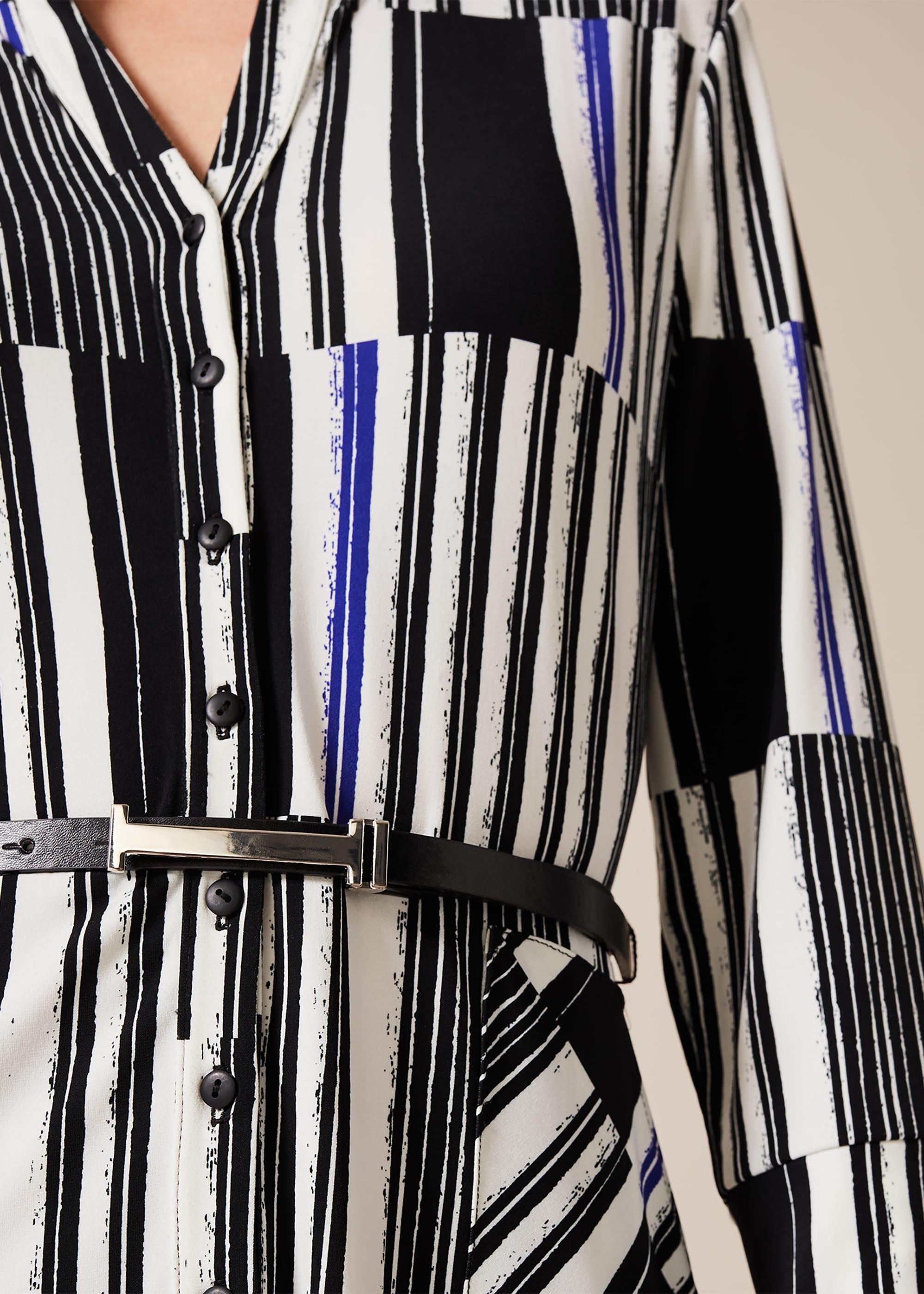 Opal Stripe Shirt Dress