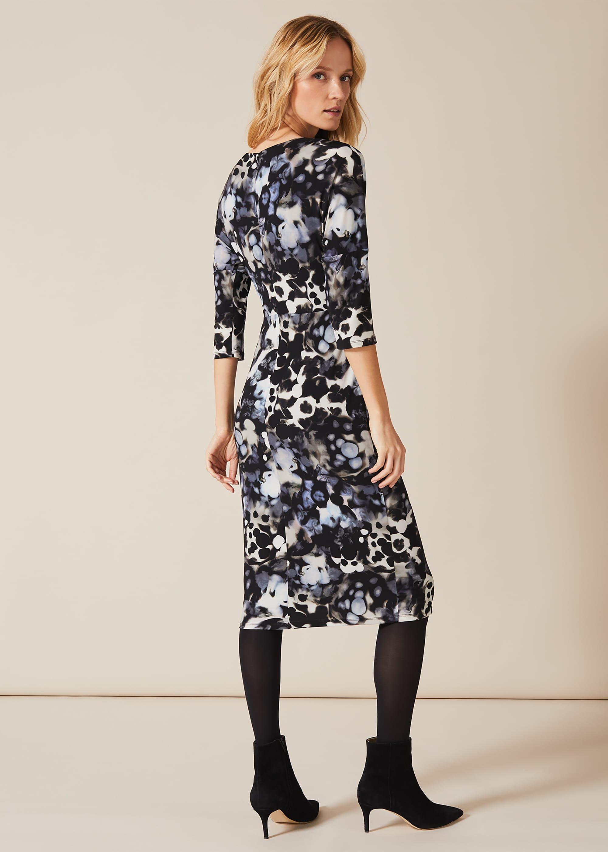 Zina Smudge Print Dress