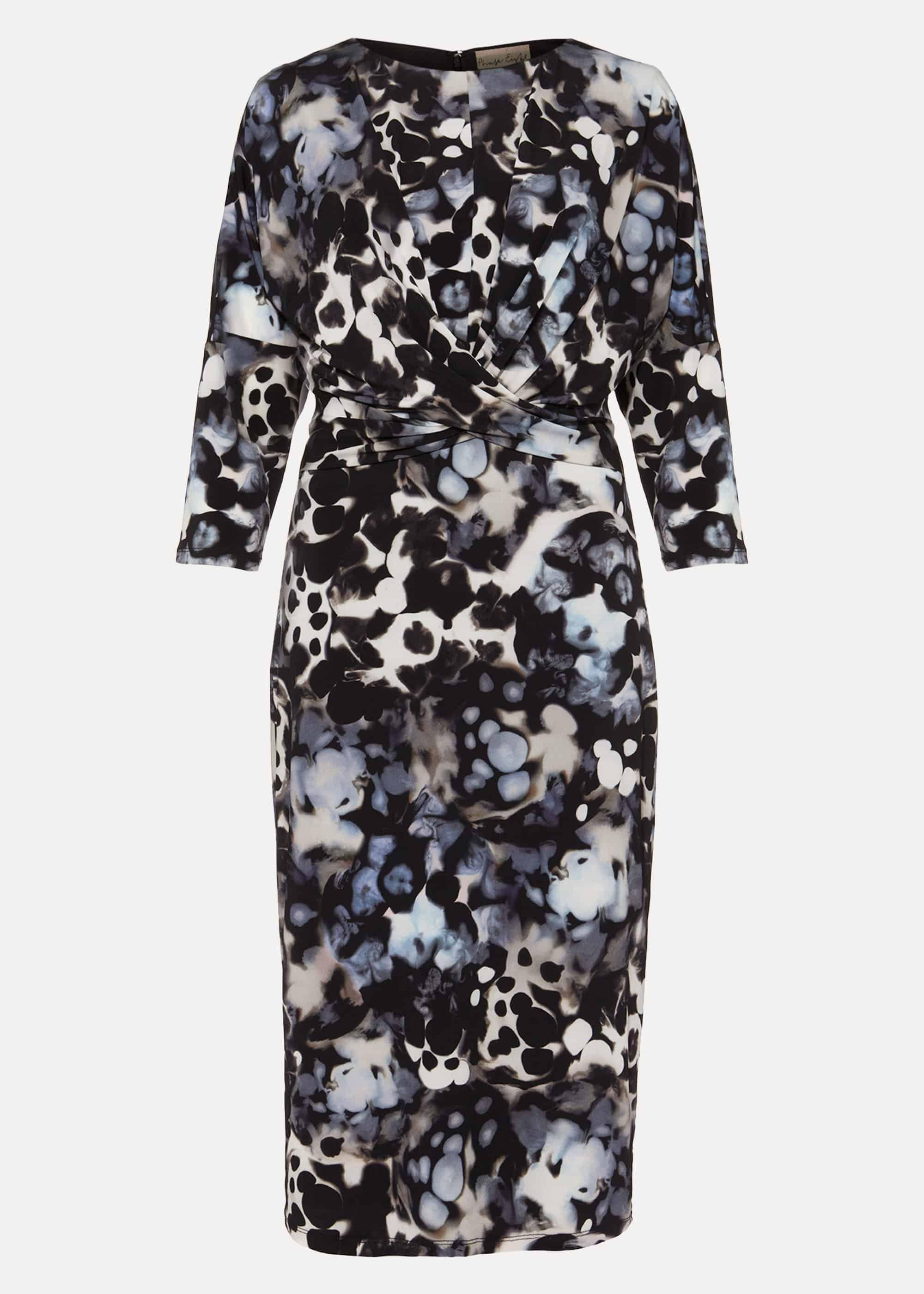 Zina Smudge Print Dress
