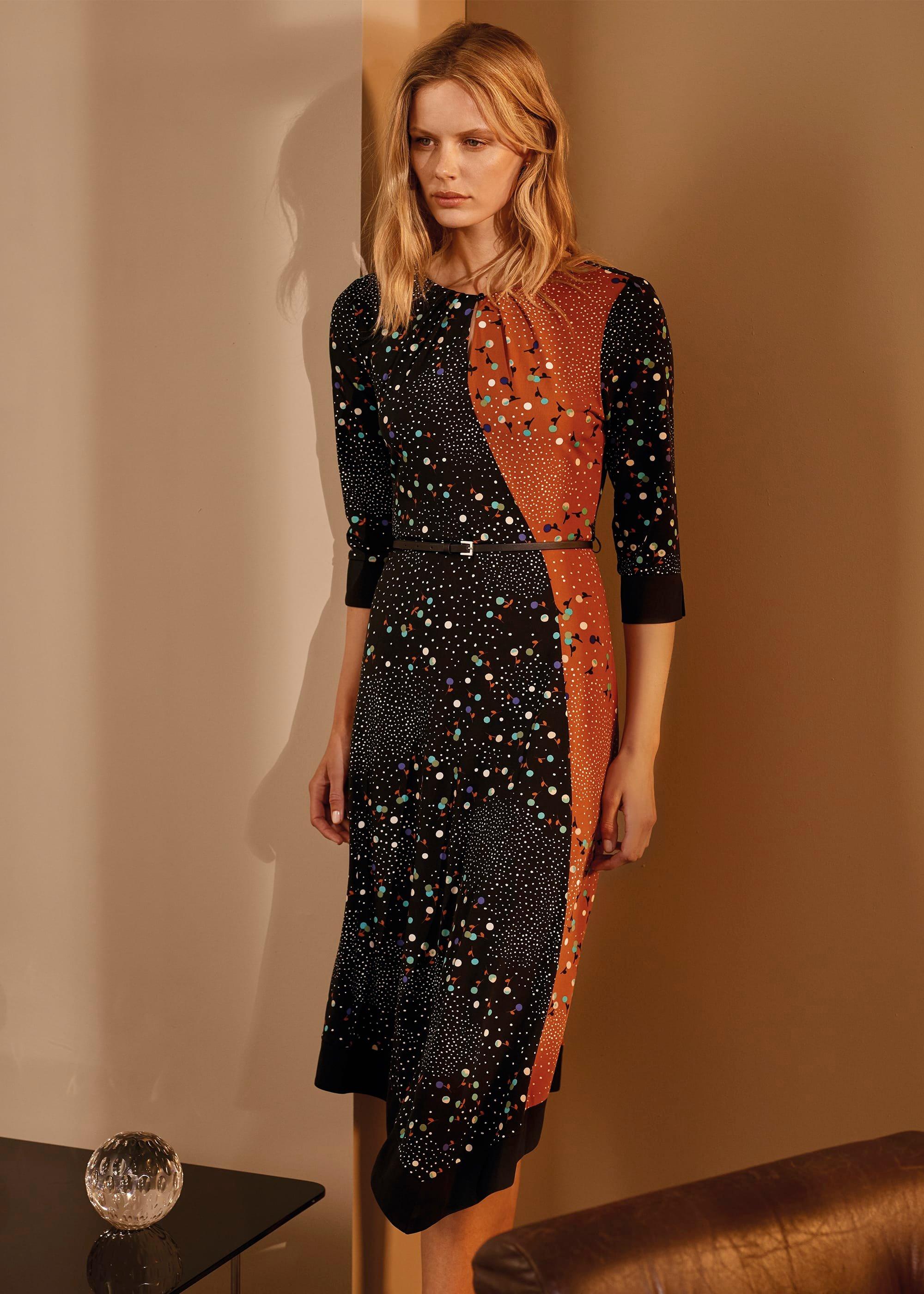 Christa Mixed Print Dress