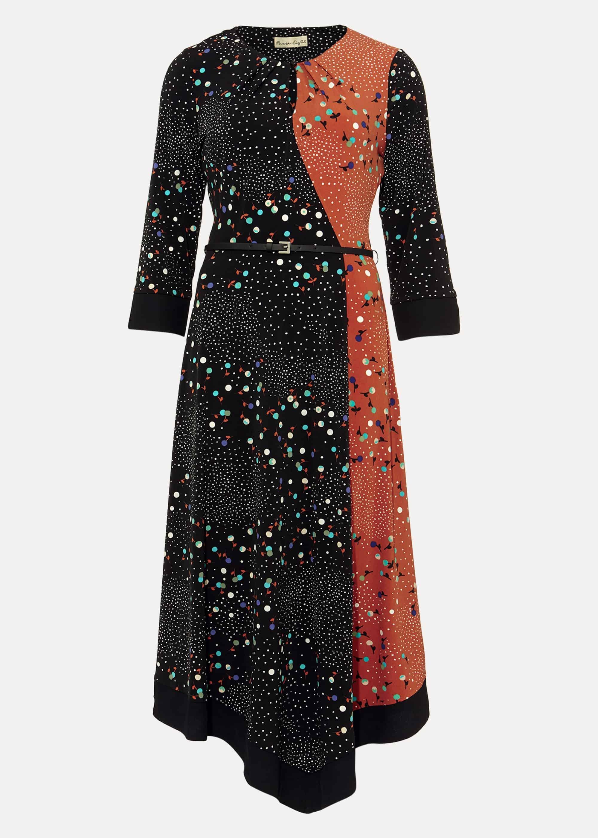 Christa Mixed Print Dress