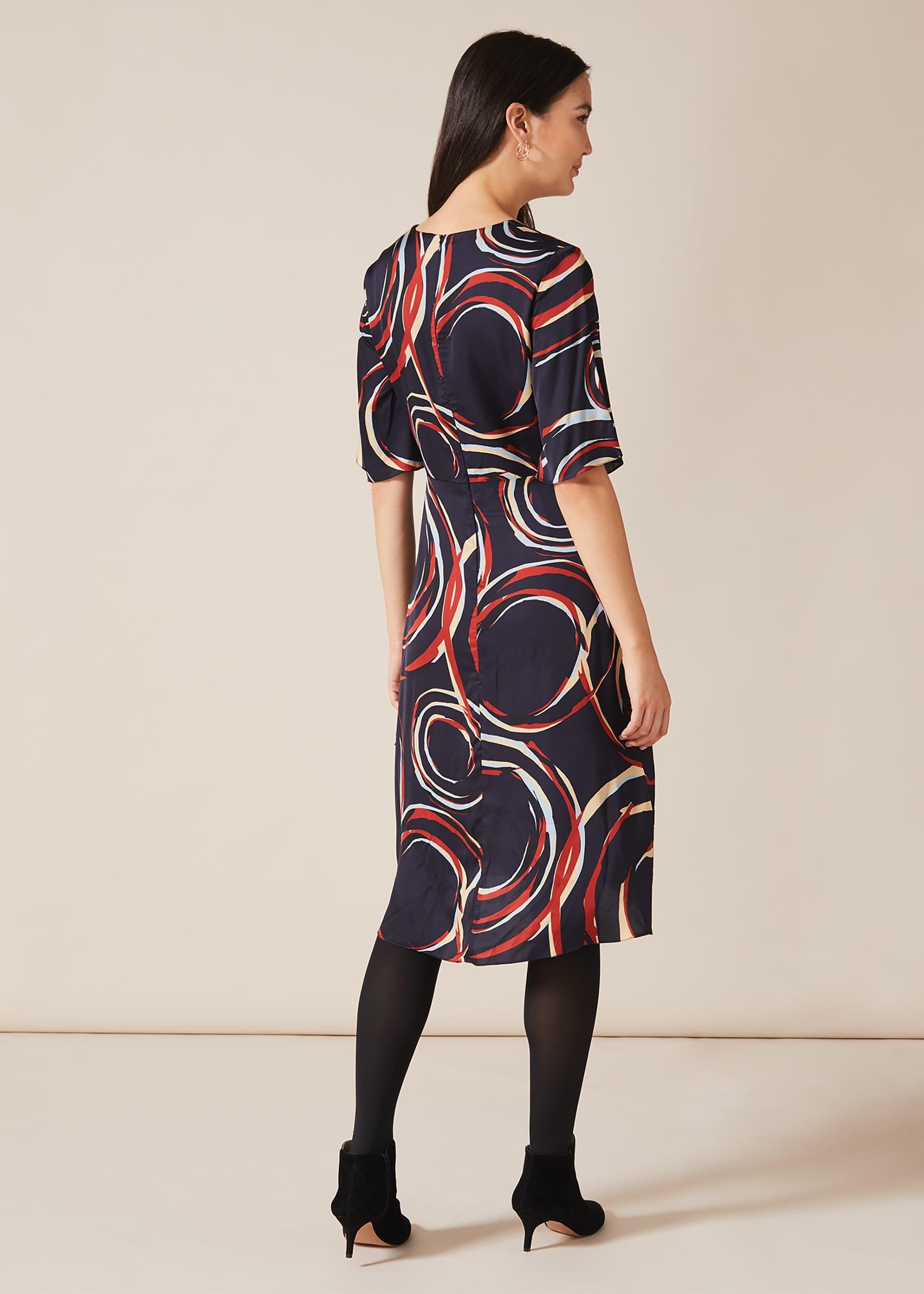 Rosina Swirl Satin Dress
