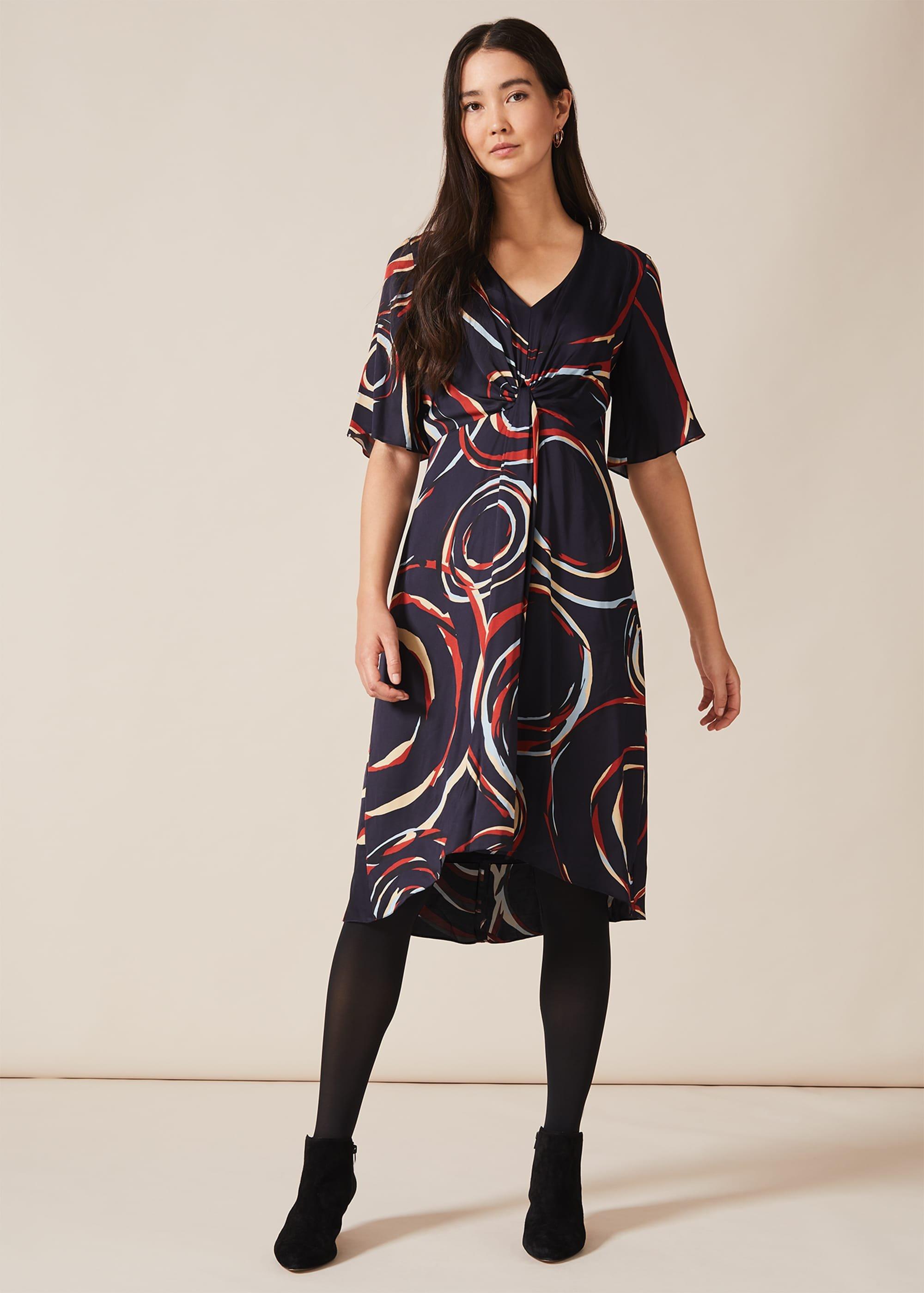 Rosina Swirl Satin Dress