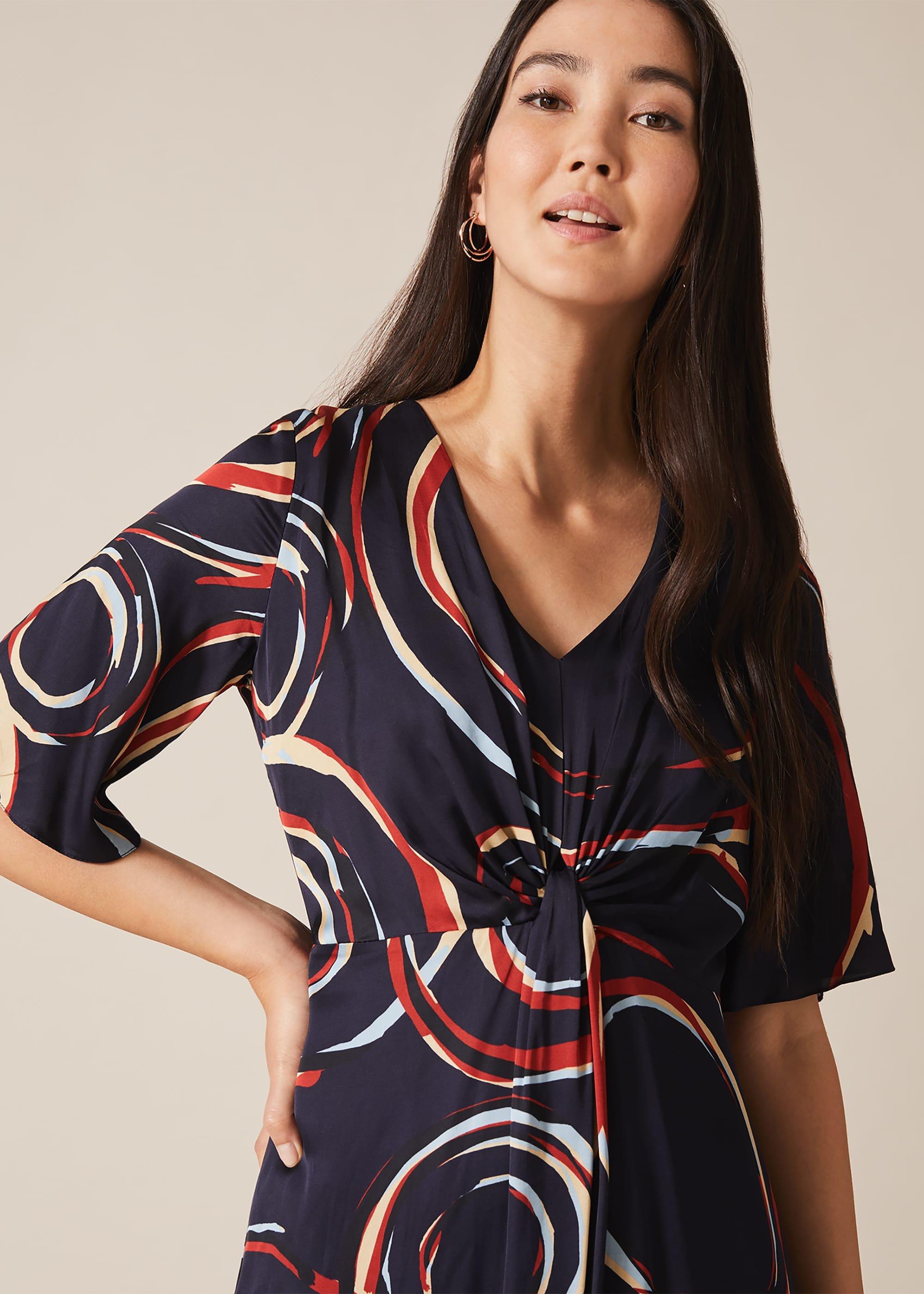 Rosina Swirl Satin Dress