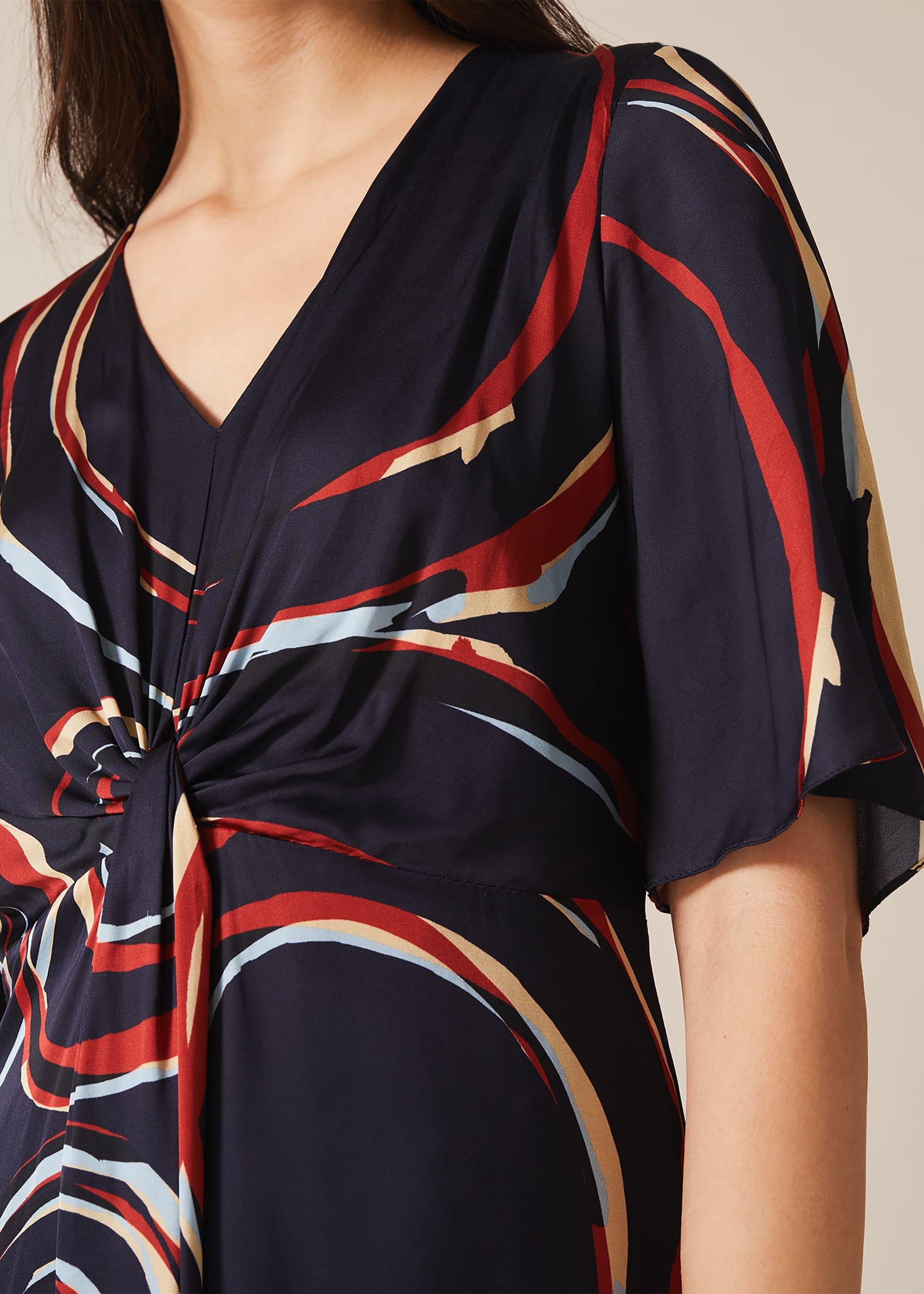 Rosina Swirl Satin Dress
