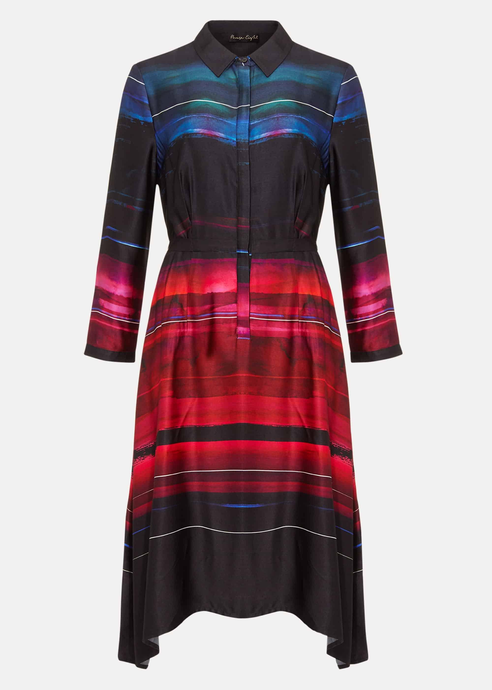 Sena Satin Print Dress