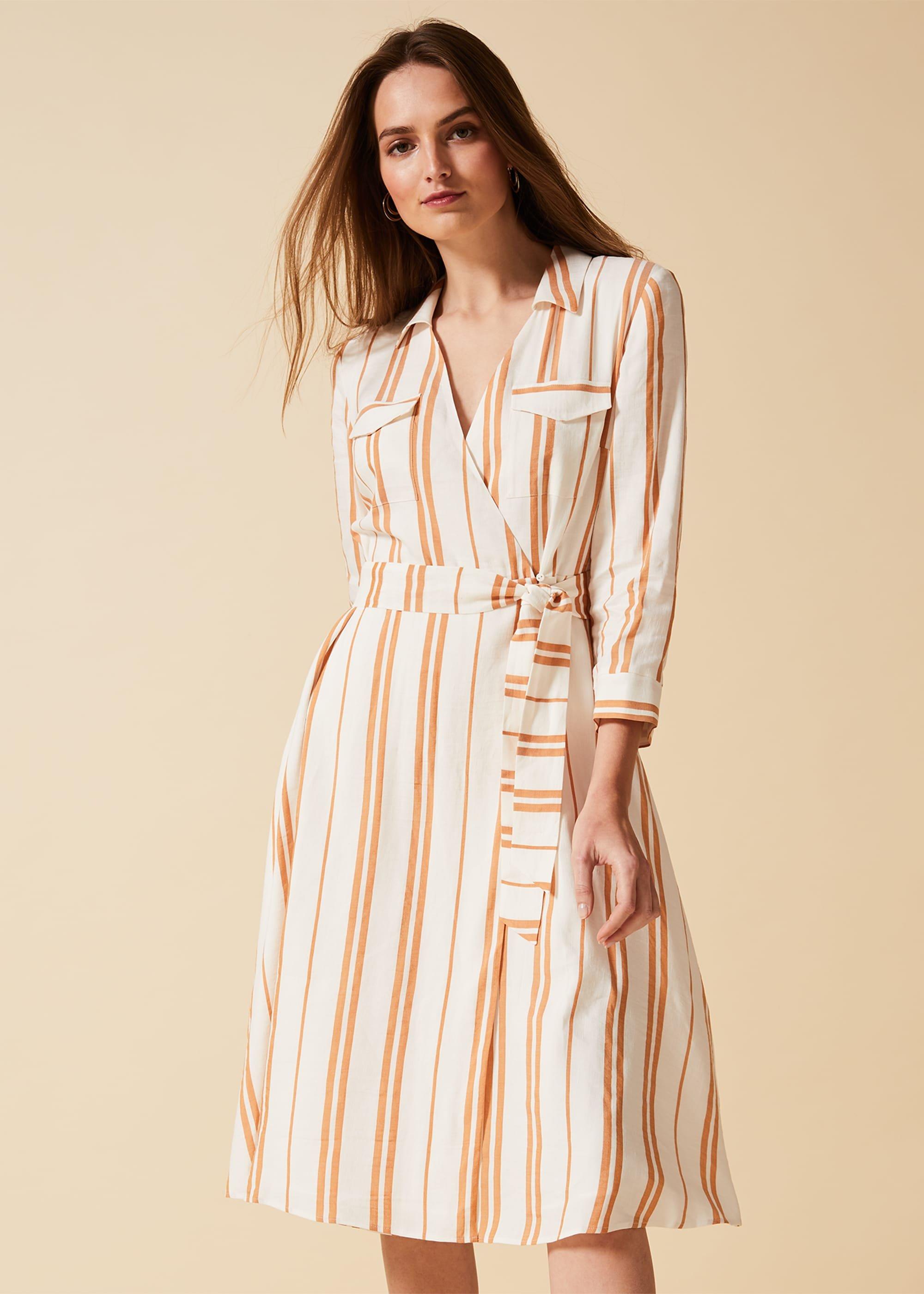 Zabel Stripe Shirt Dress