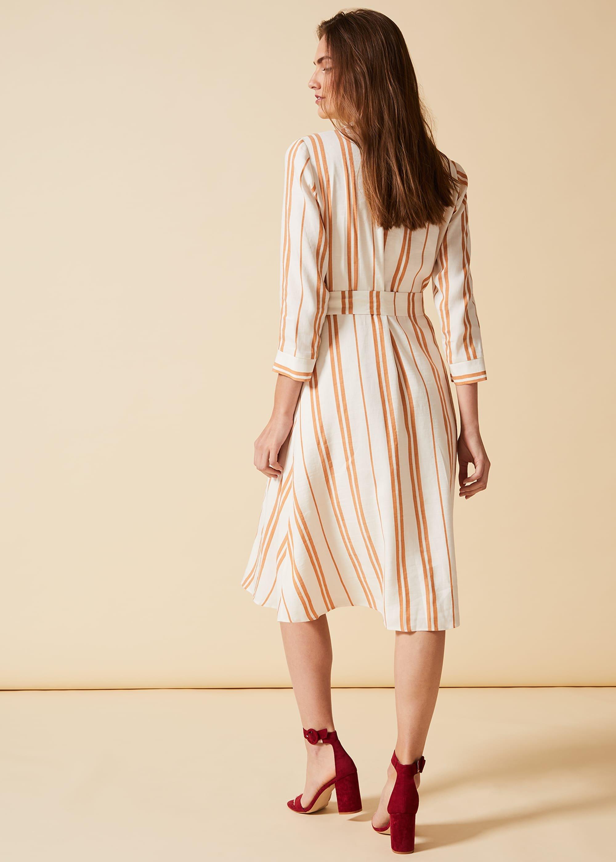 Zabel Stripe Shirt Dress
