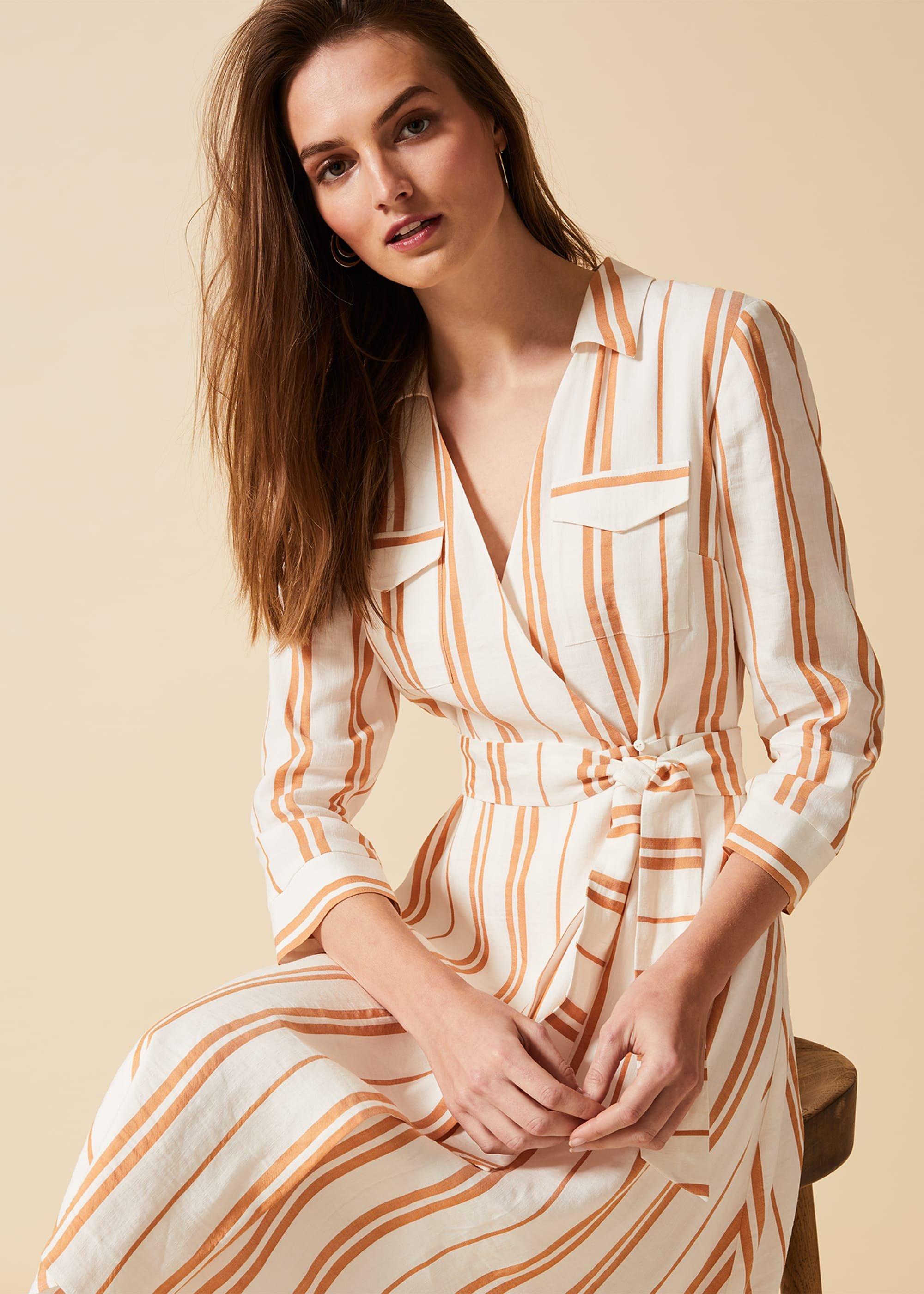 Zabel Stripe Shirt Dress