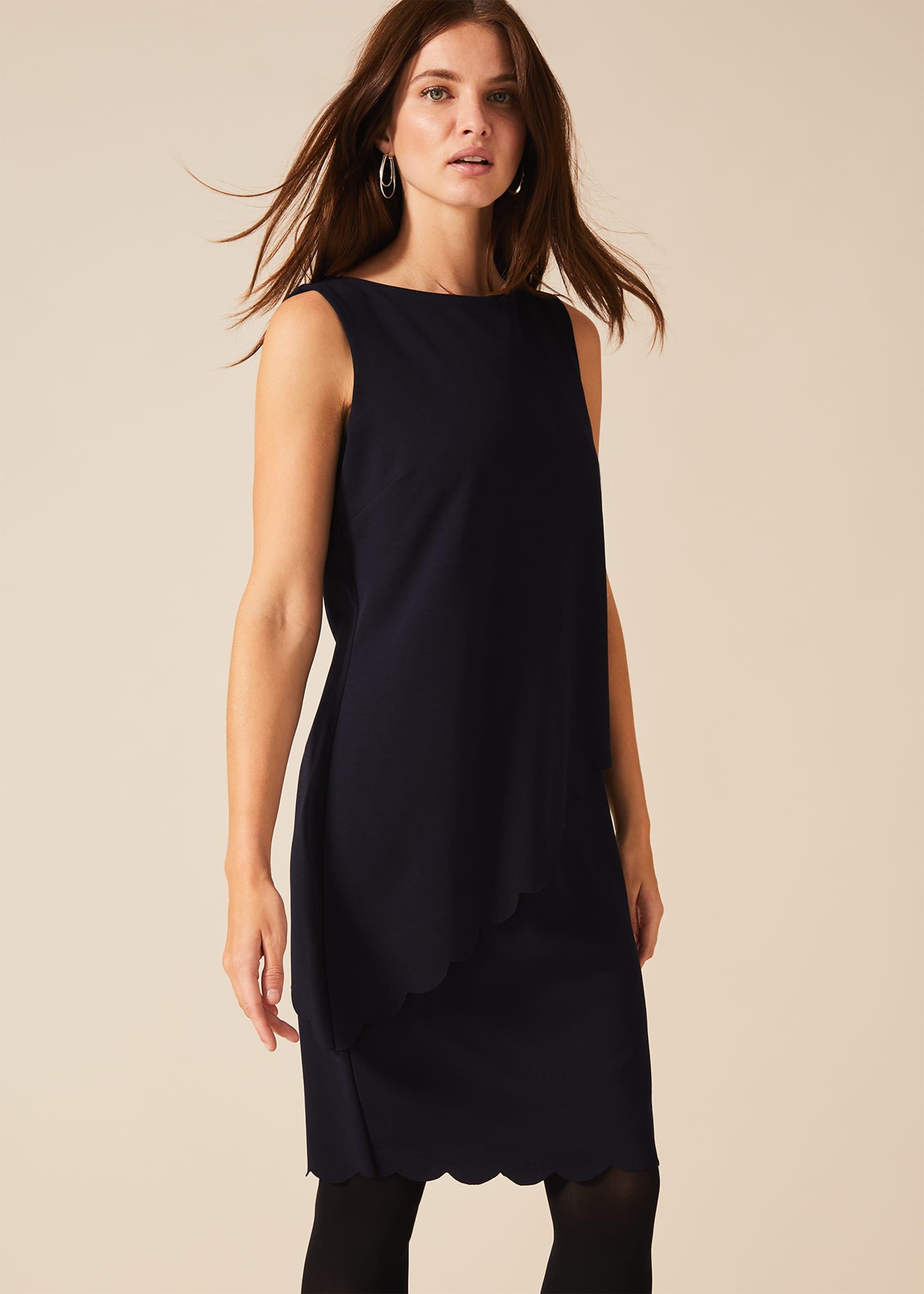 Reanna Scallop Overlay Dress