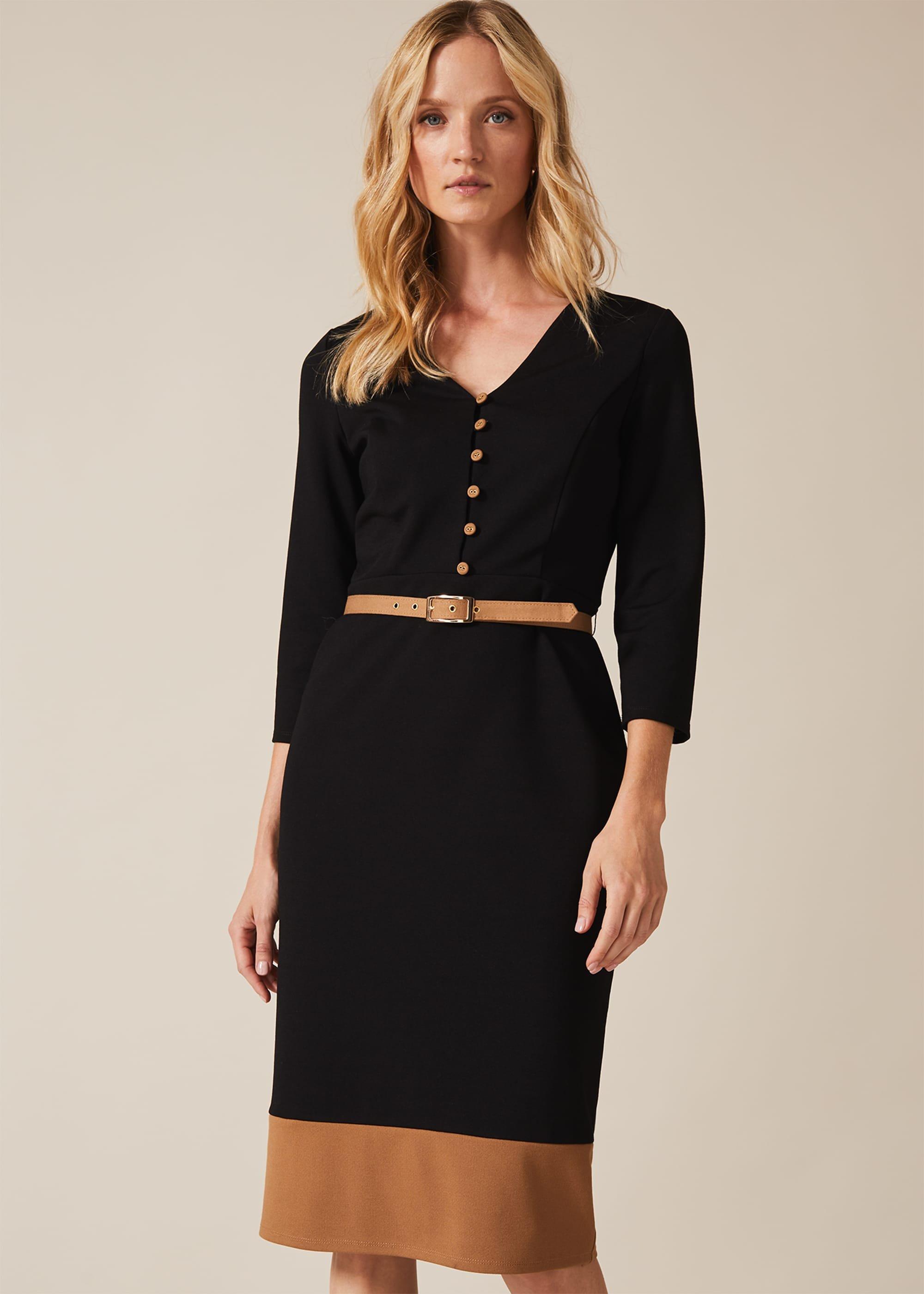 Delilah Colourblock Belted Dress