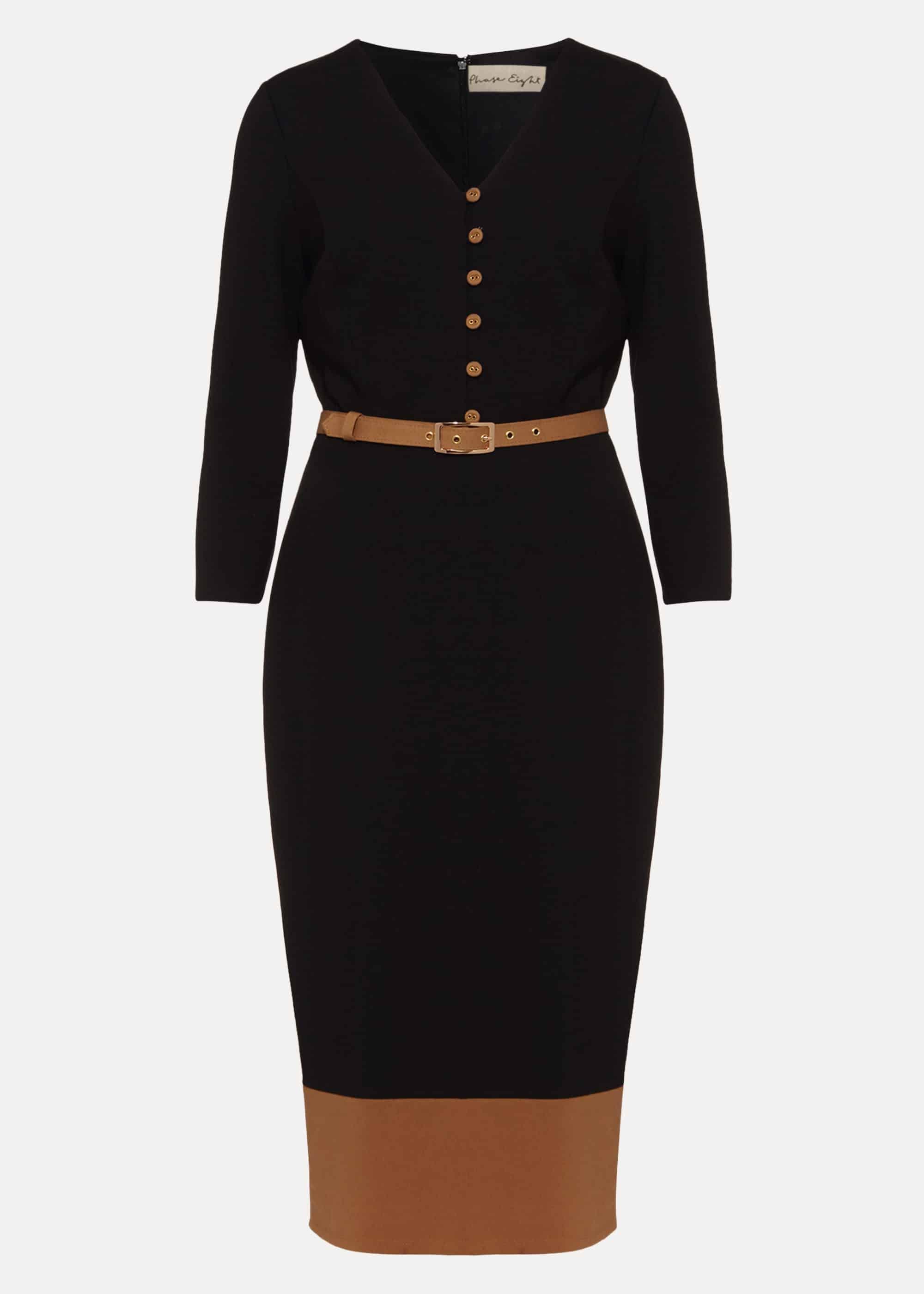 Delilah Colourblock Belted Dress
