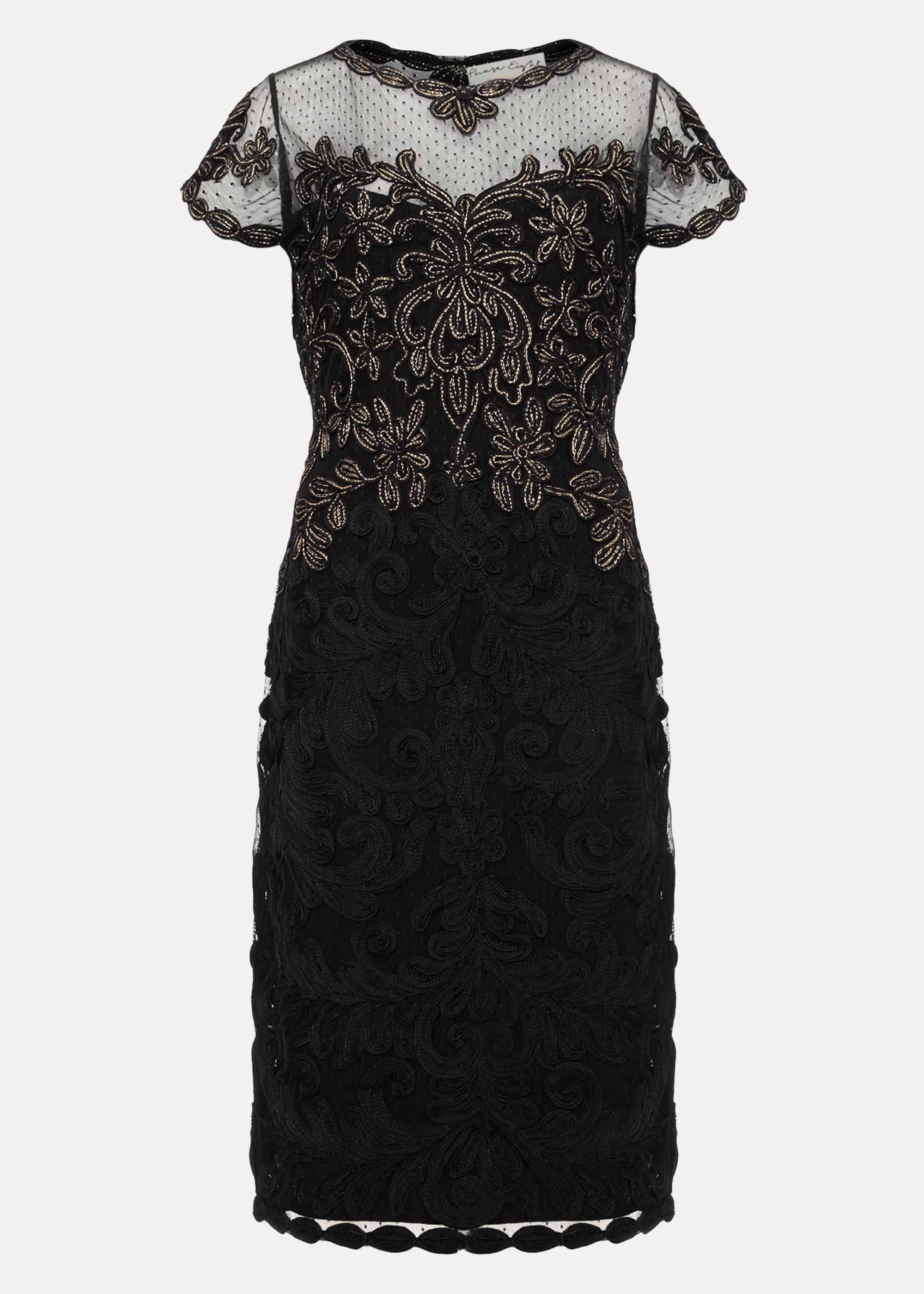 Zandra Tapework Lace Dress