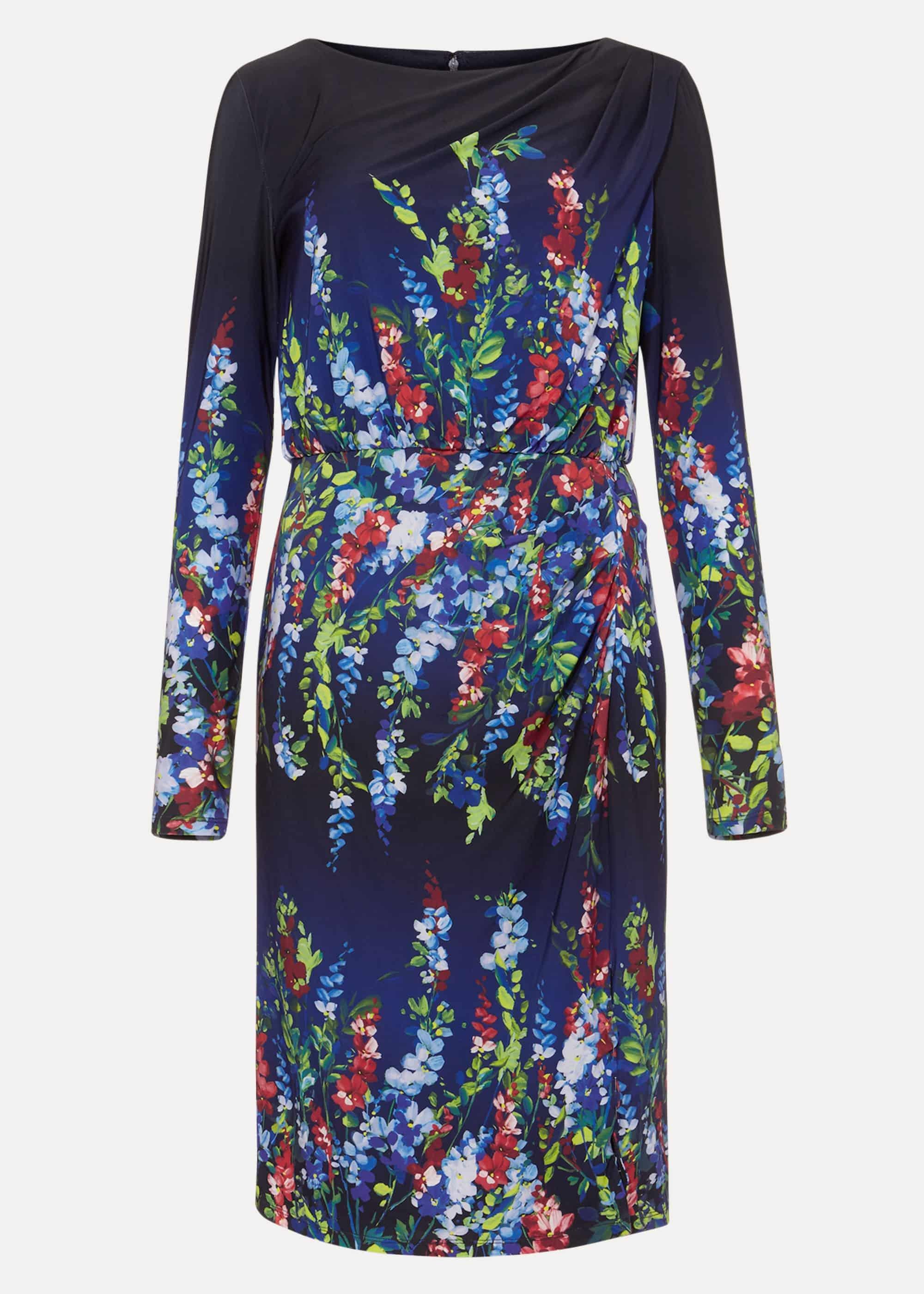 Kris Floral Placement Print Dress