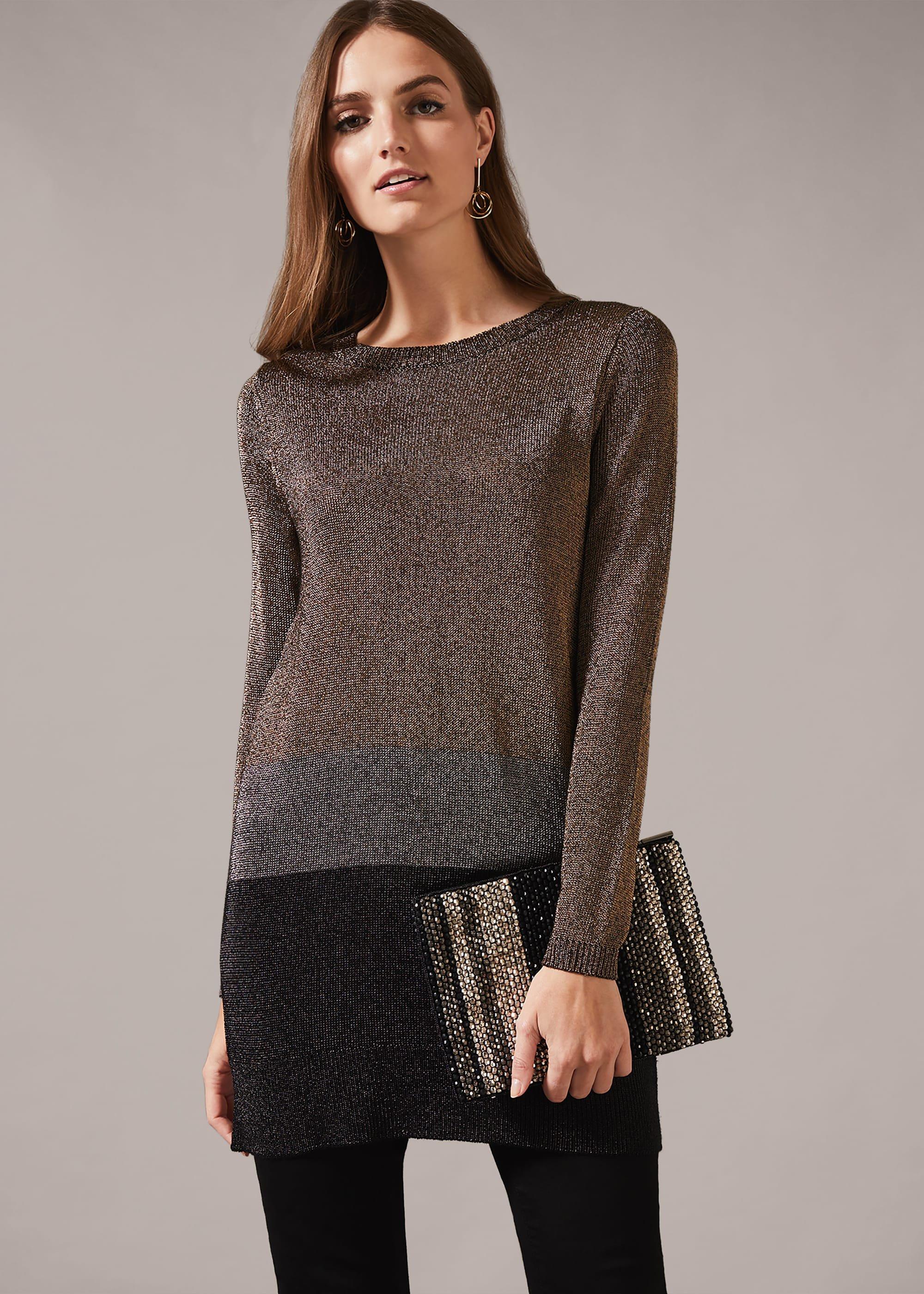 Mercy Metallic Stripe Dress