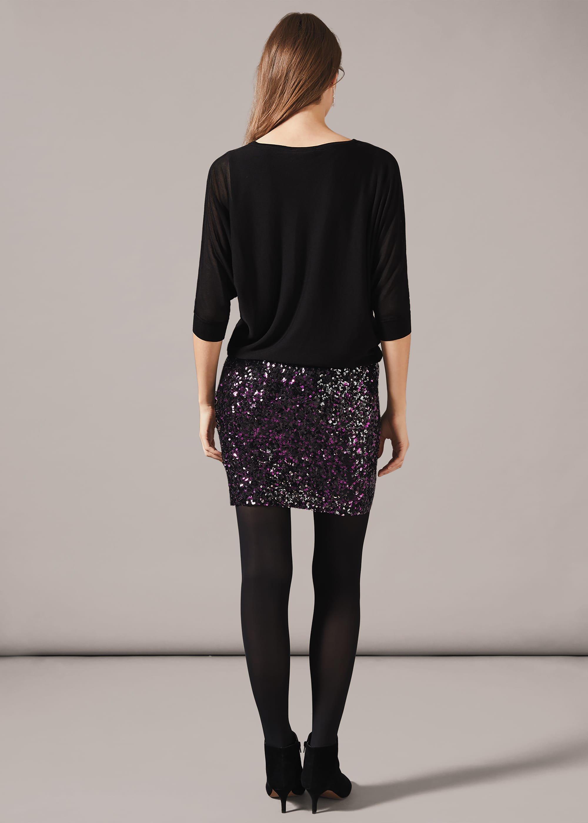 Geonna Sequin Skirt Dress