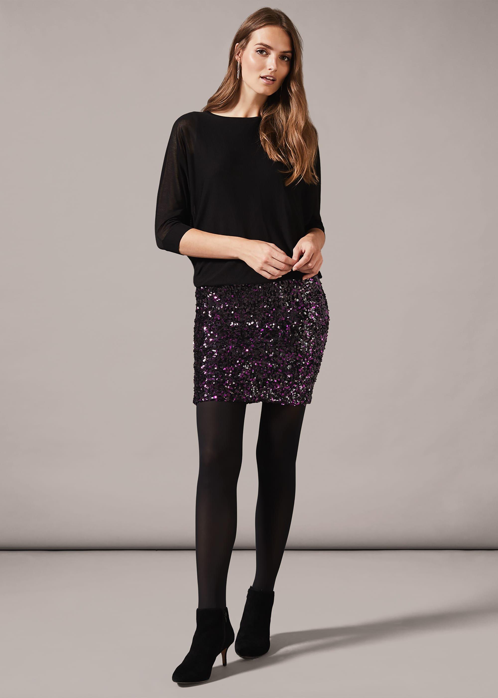 Geonna Sequin Skirt Dress