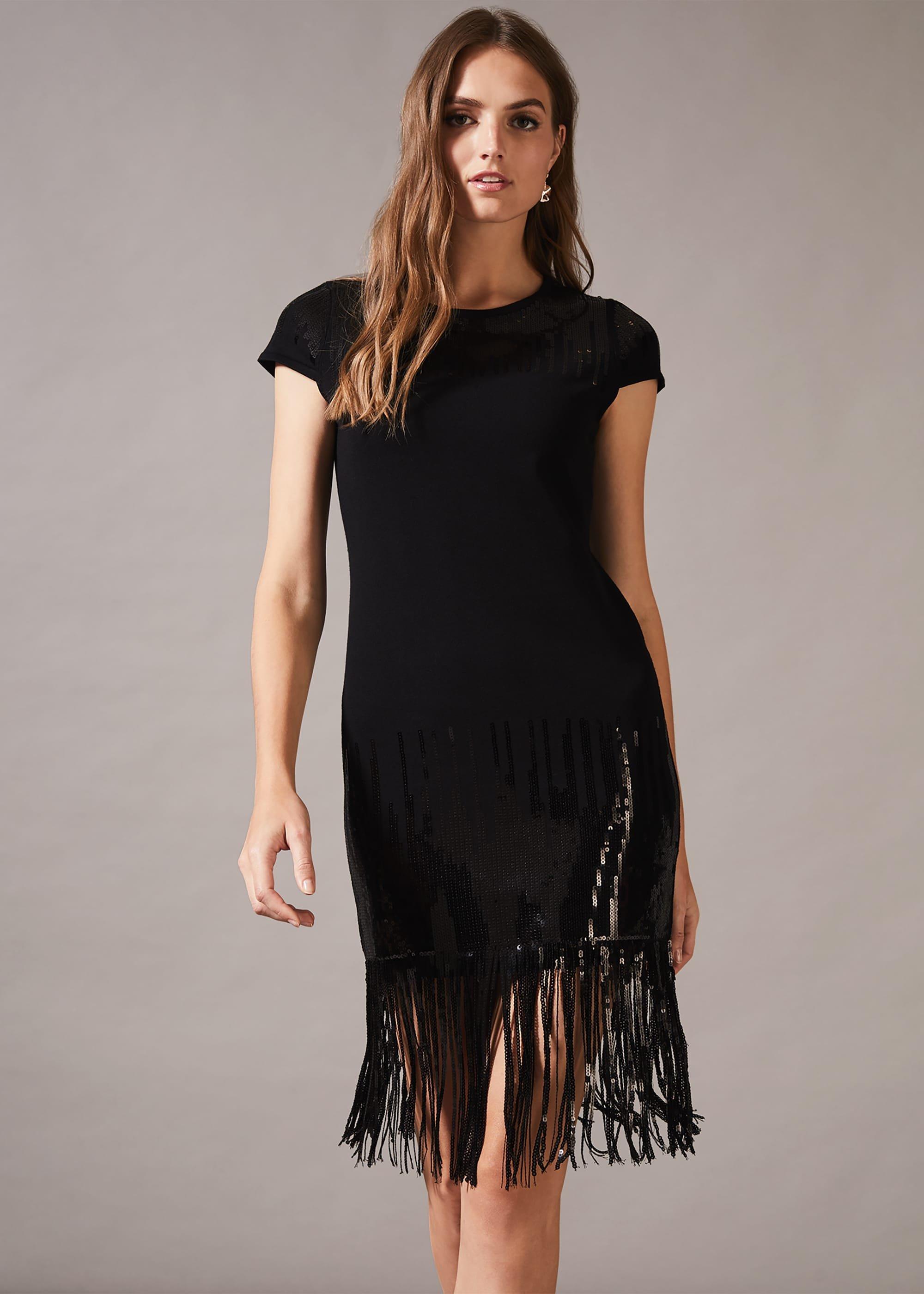 Ferne Fringe Sequin Dress