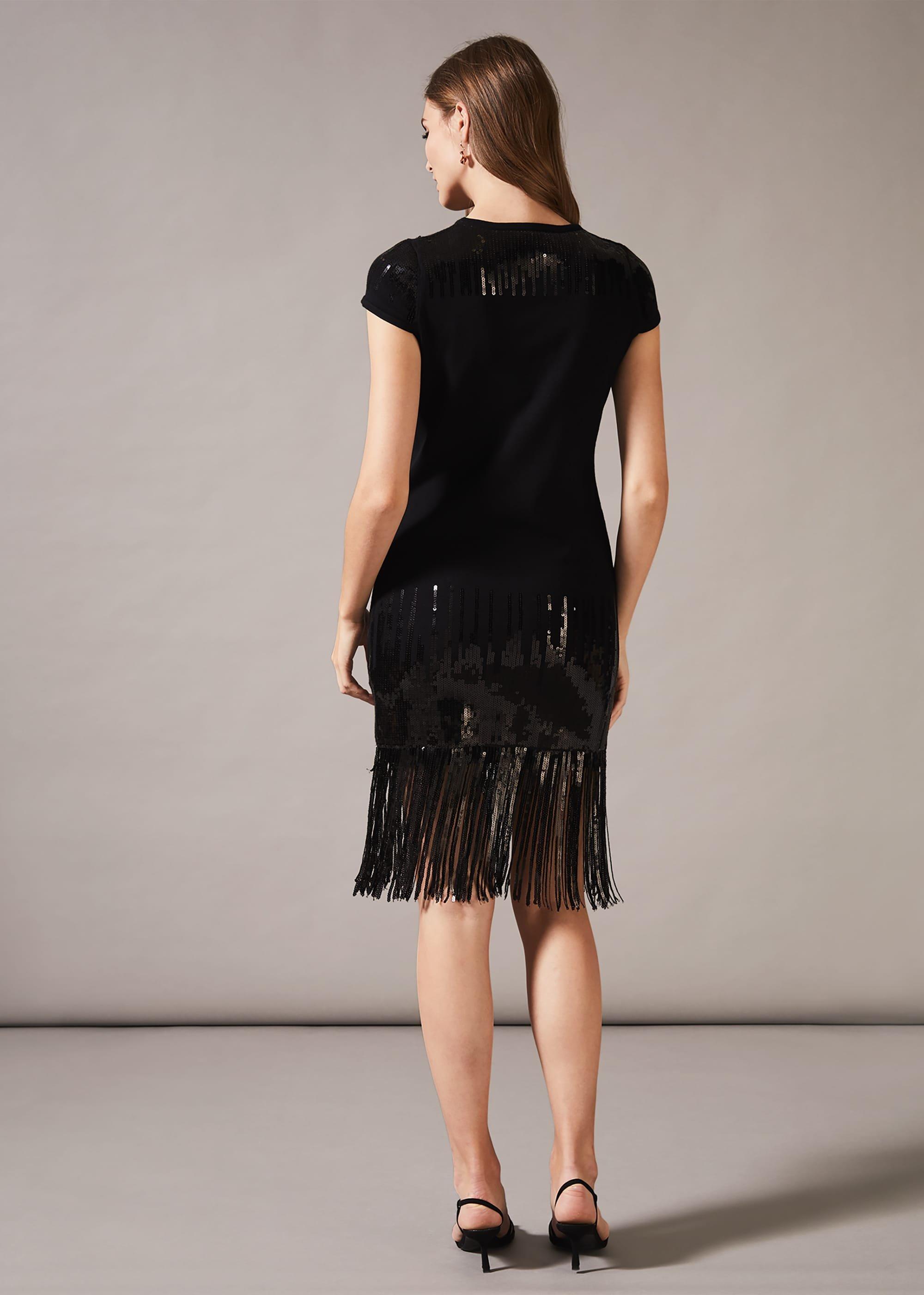 Ferne Fringe Sequin Dress