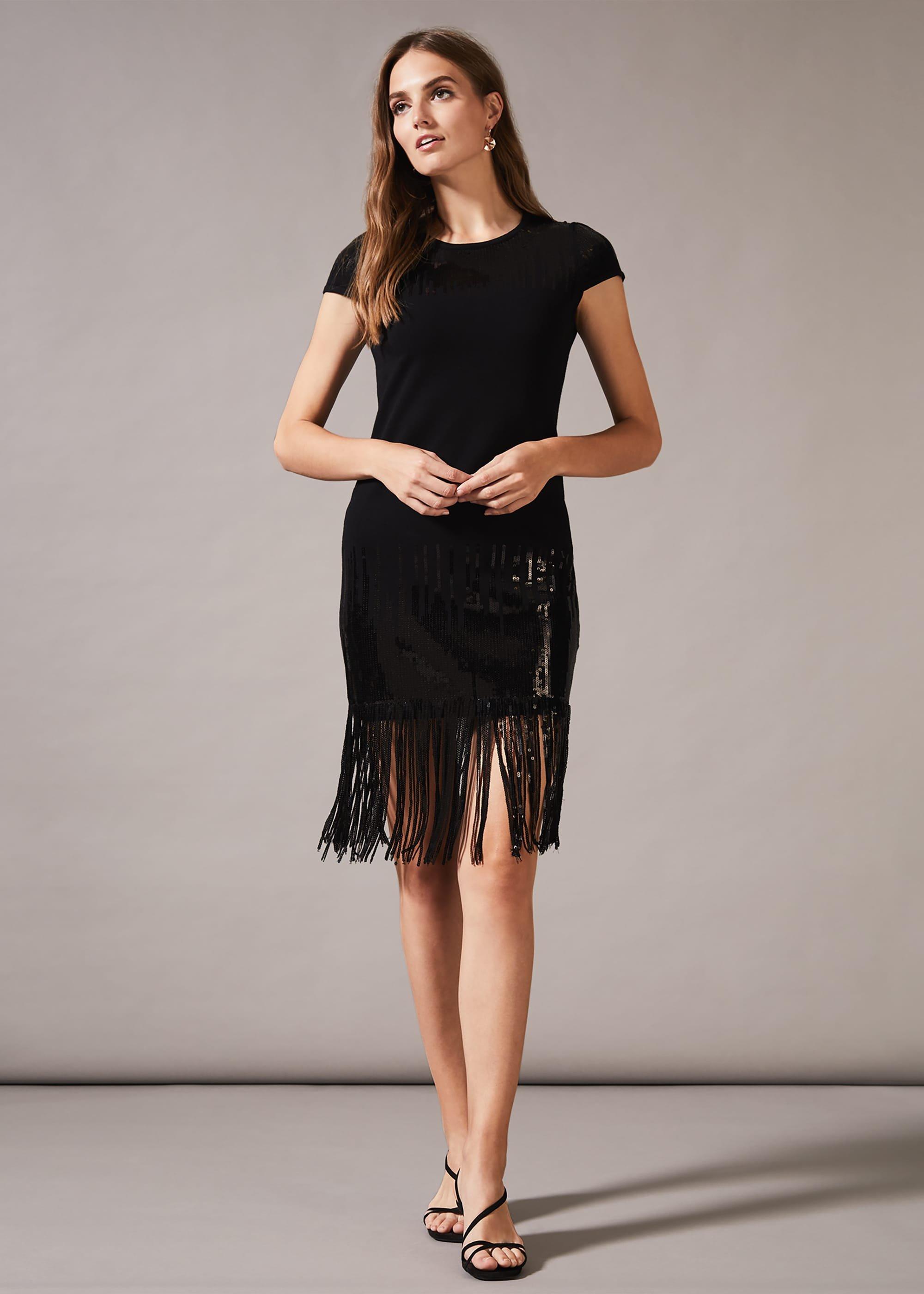 Ferne Fringe Sequin Dress