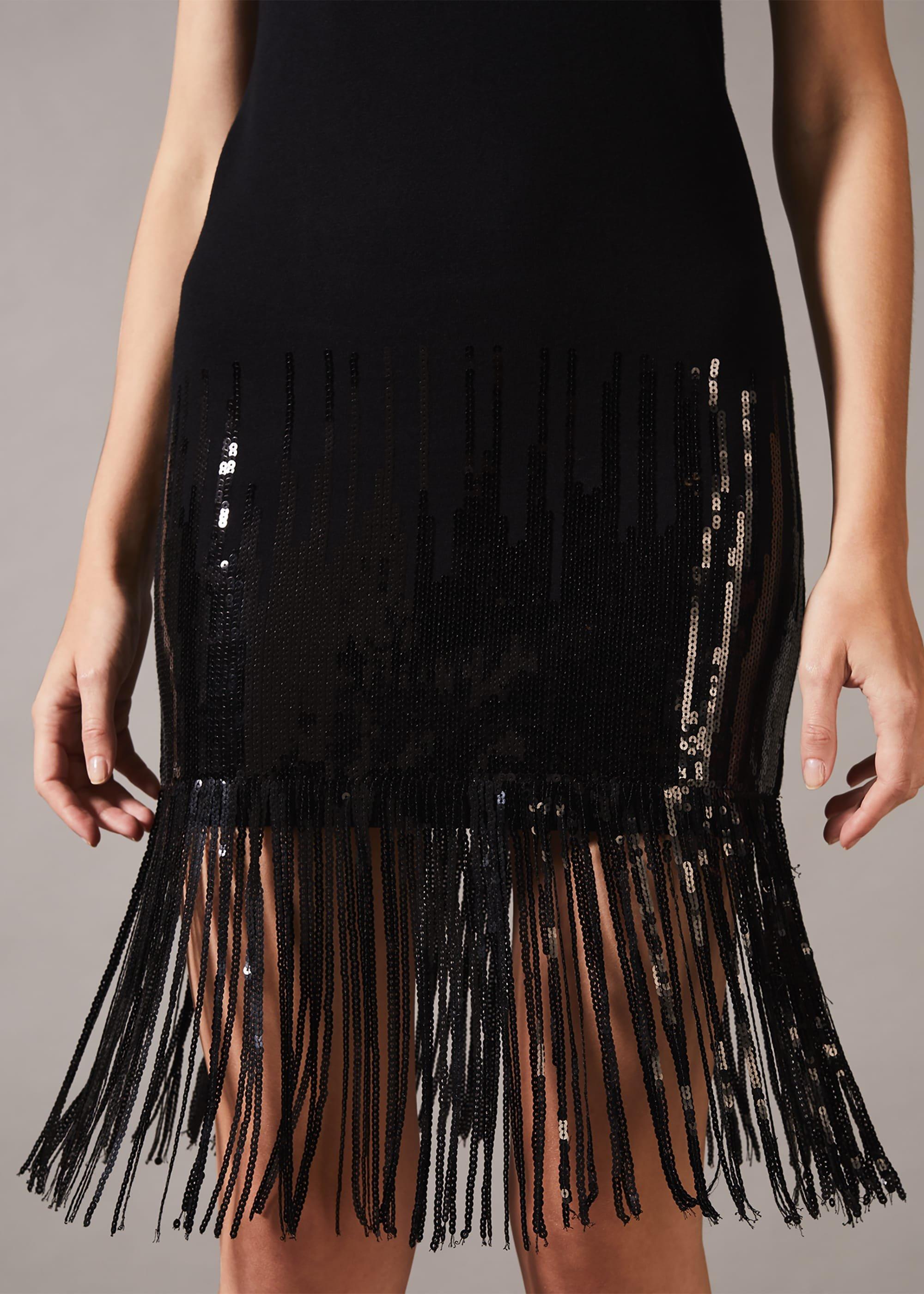 Ferne Fringe Sequin Dress