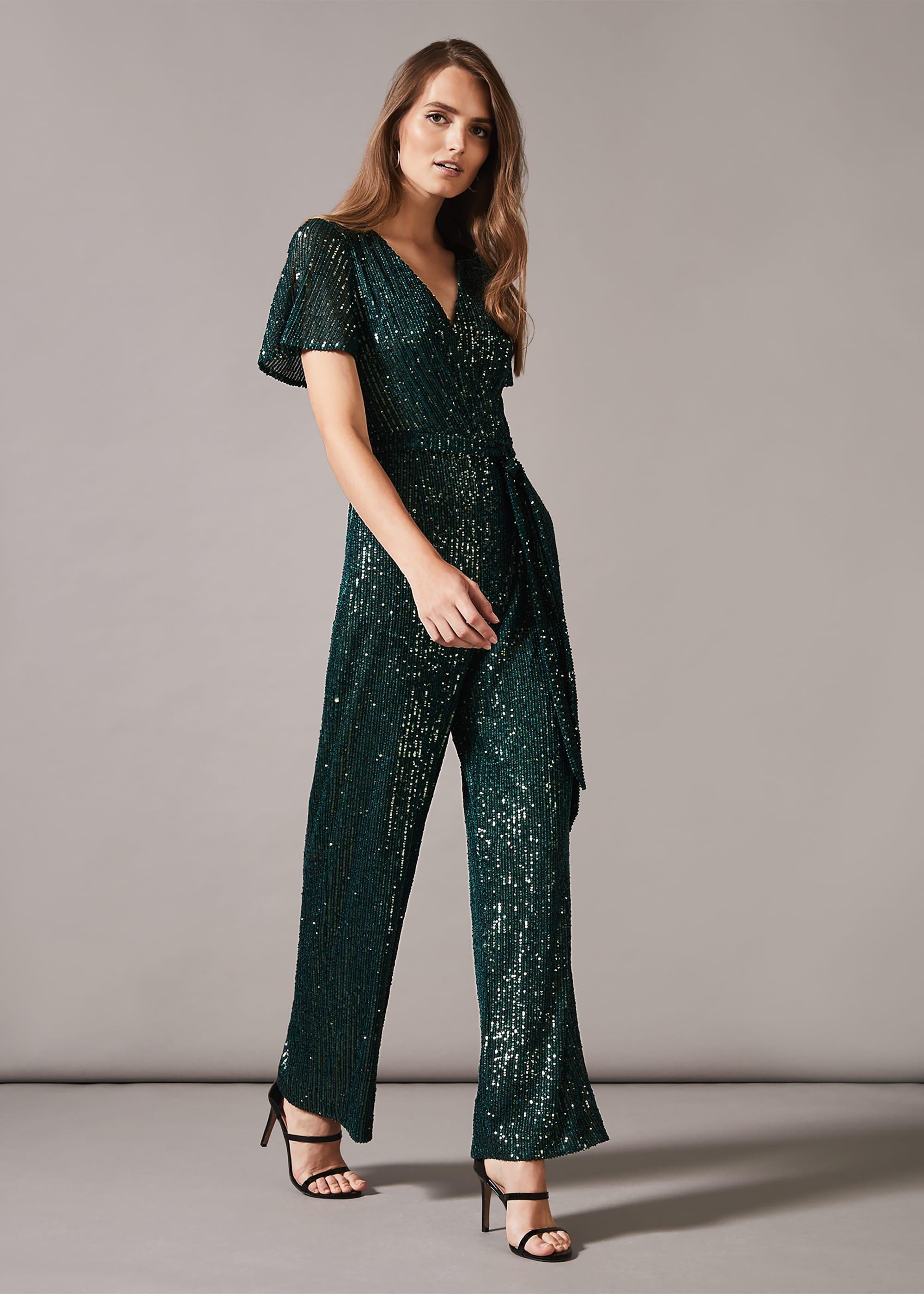 Alessandra Sequin Jumpsuit