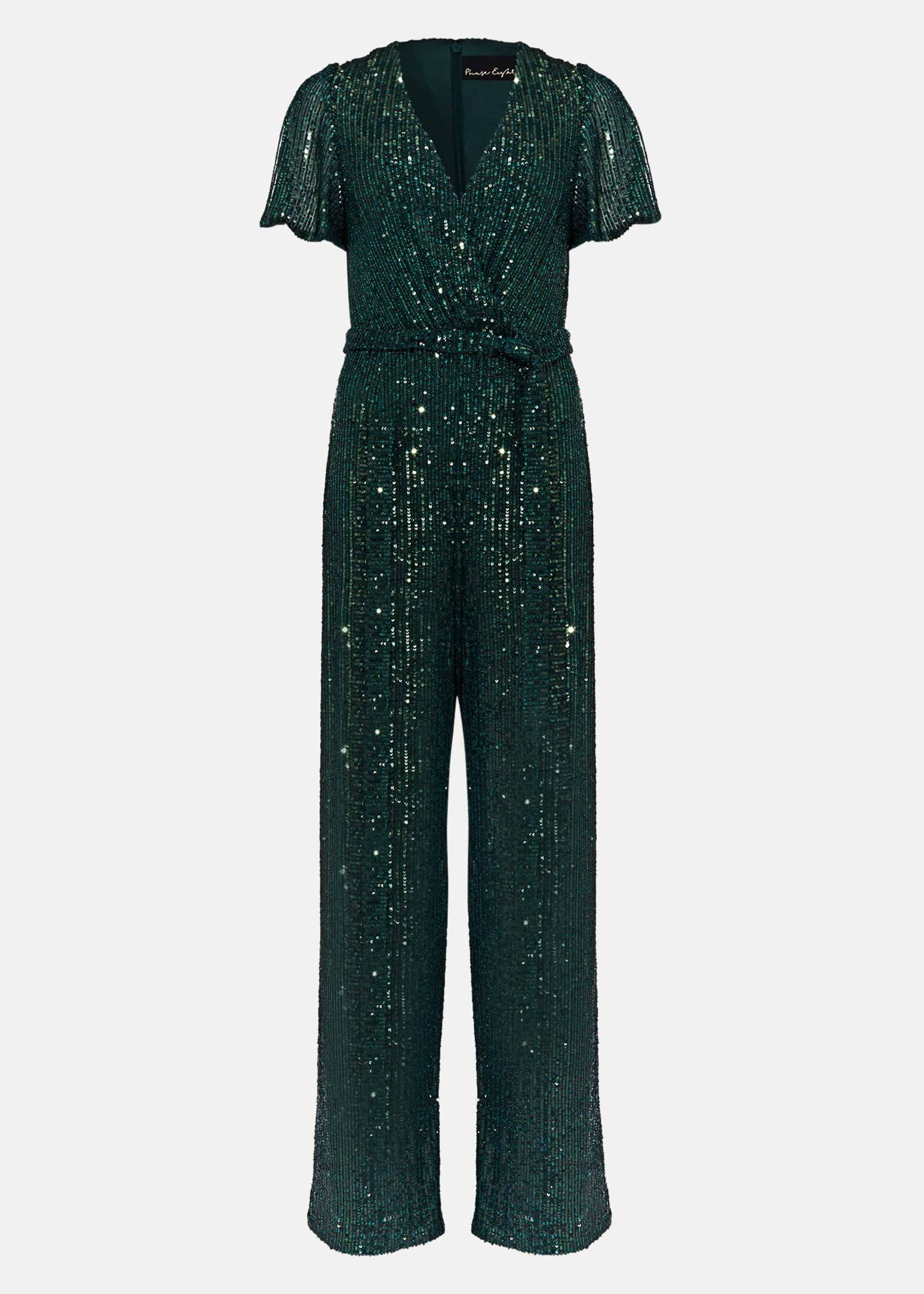 Alessandra Sequin Jumpsuit