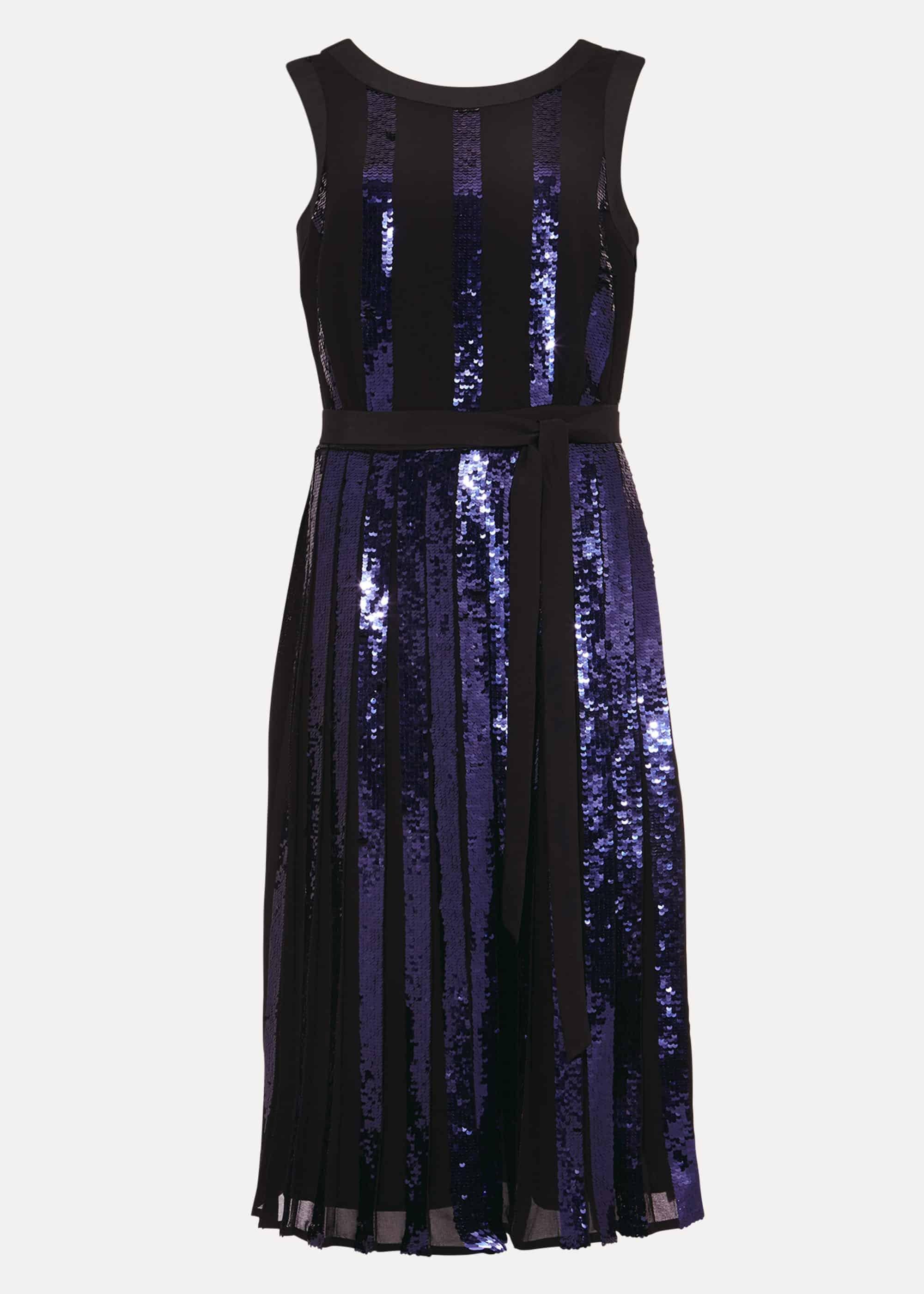 Alani Pleated Sequin Dress