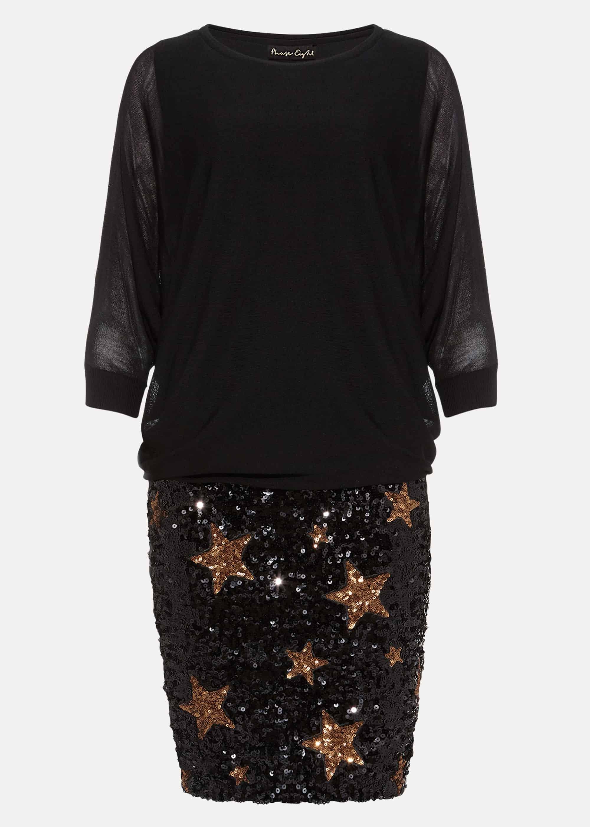 Geonna Sequin Star Knit Dress