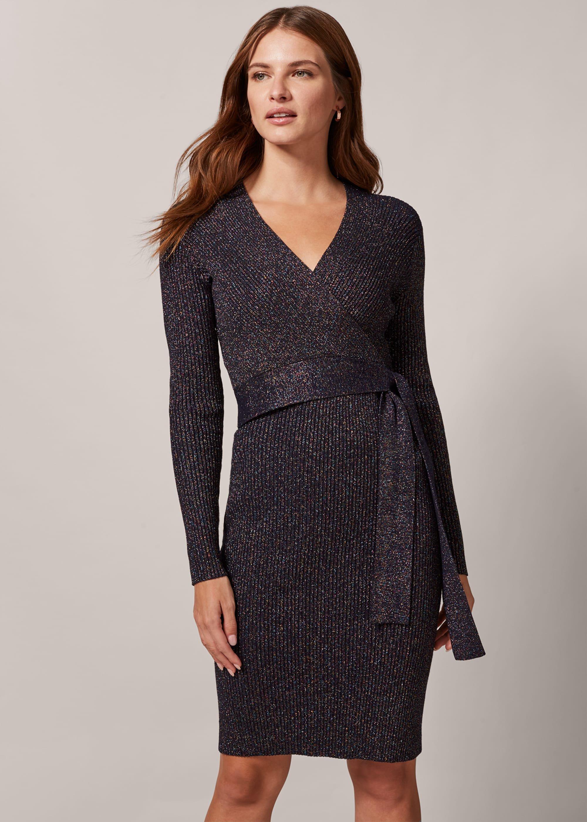 Sady Sparkle Wrap Dress