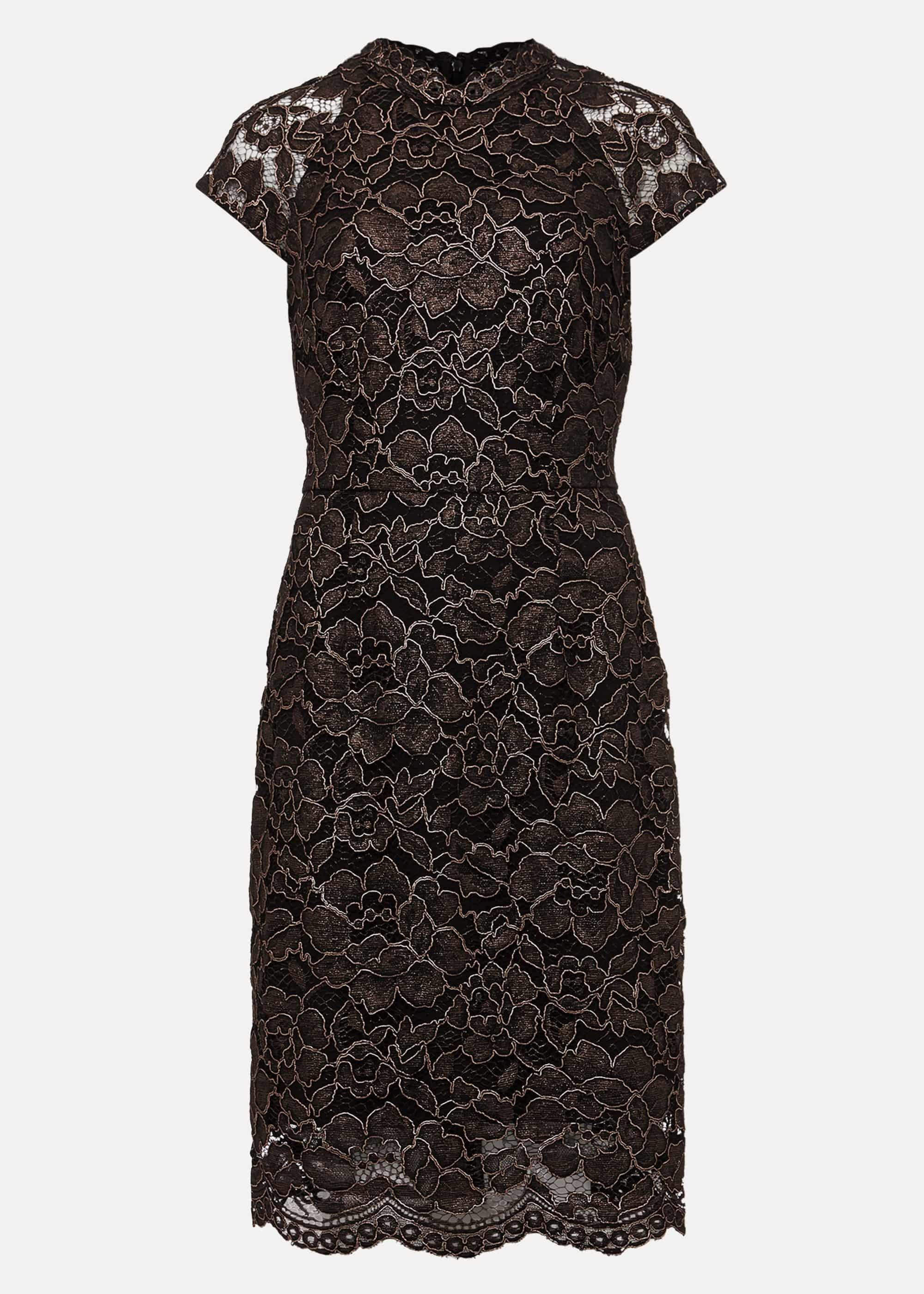 Jamie Metallic Lace Dress