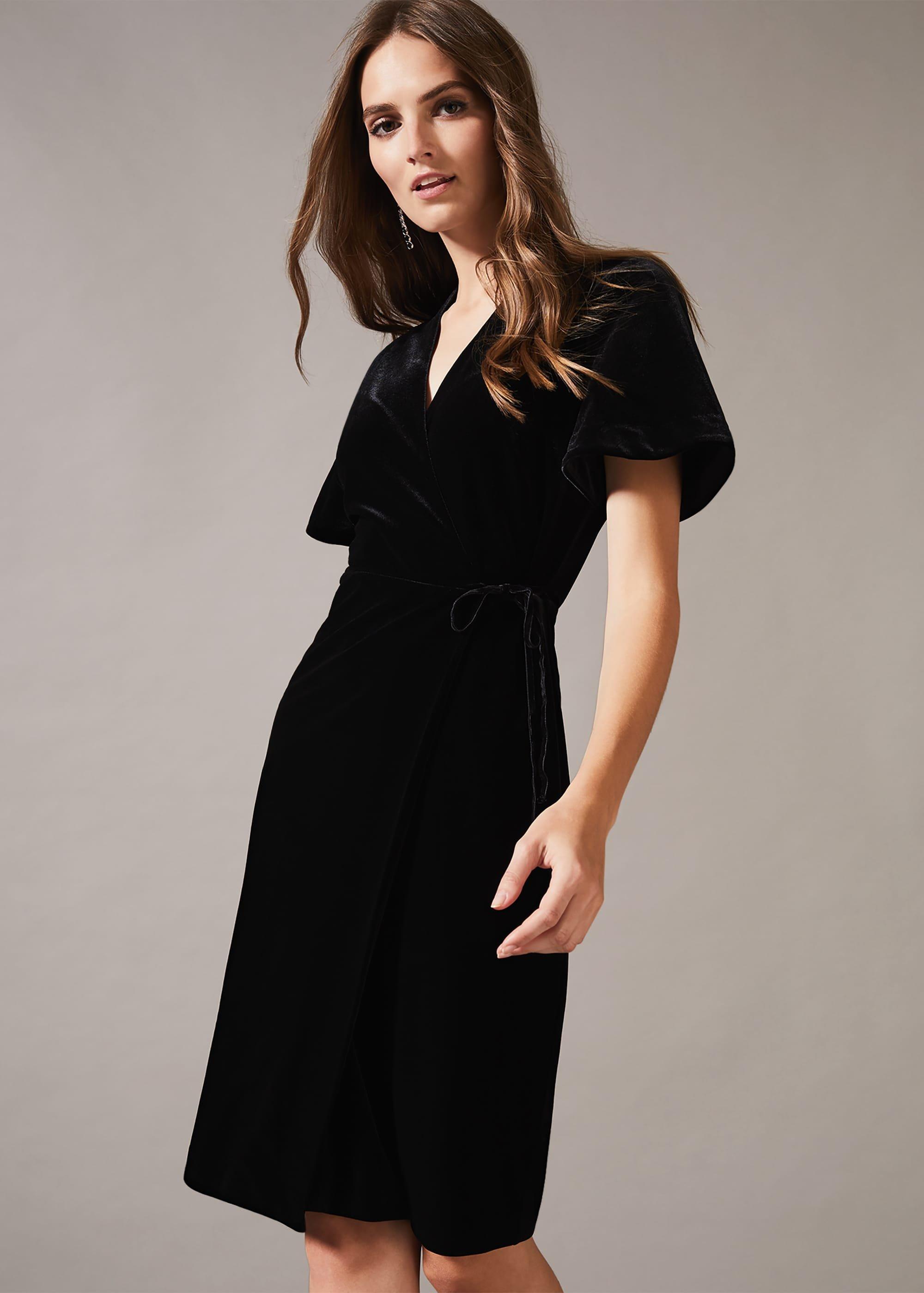Angel Velvet Wrap Dress