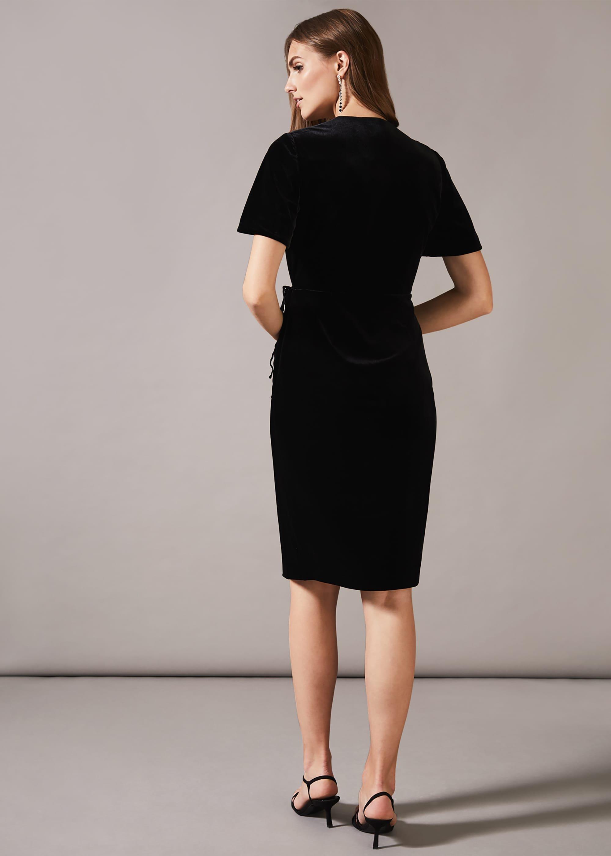 Angel Velvet Wrap Dress