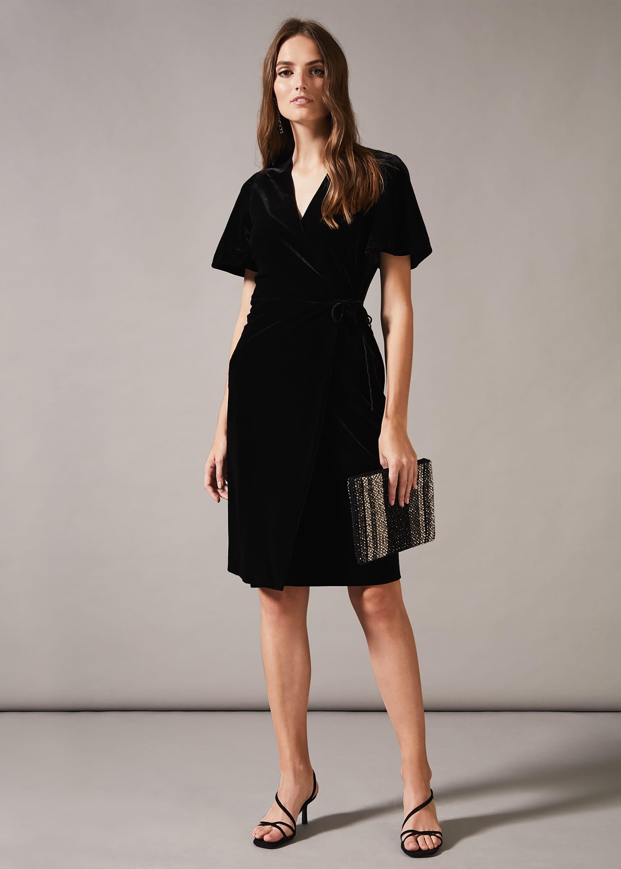 Angel Velvet Wrap Dress