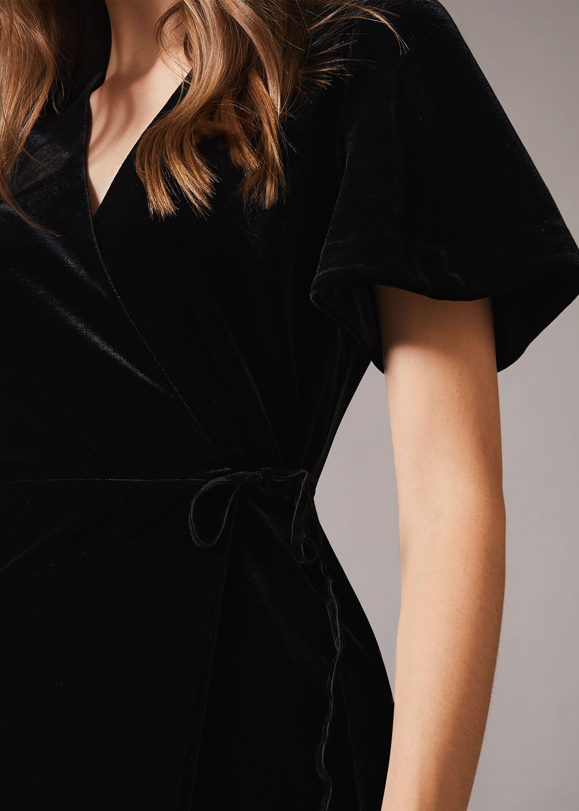Angel Velvet Wrap Dress