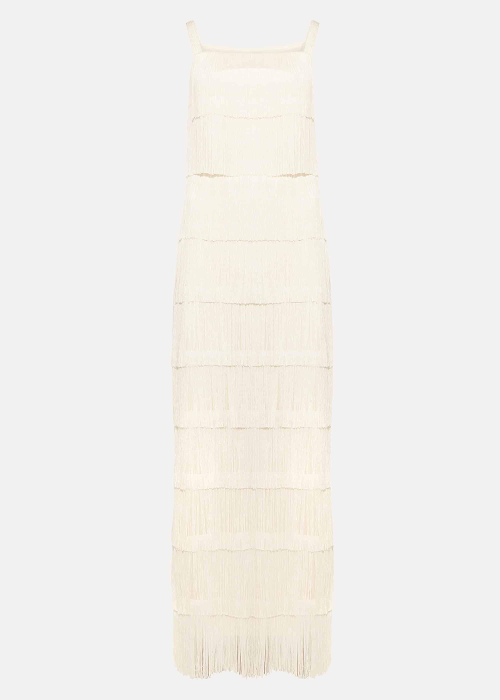 Elecia Fringe Wedding Dress