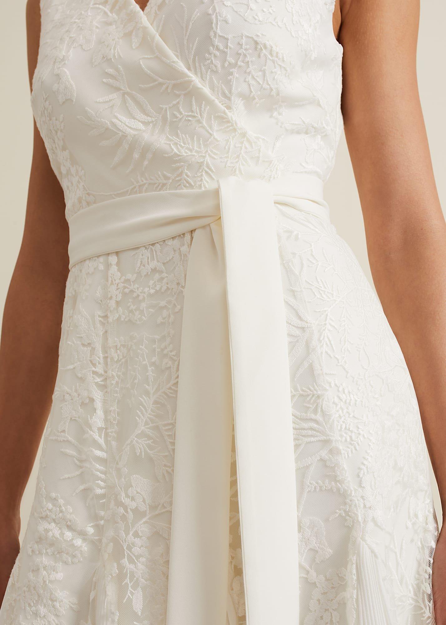 Caterina Embroidered Flared Wedding Dress