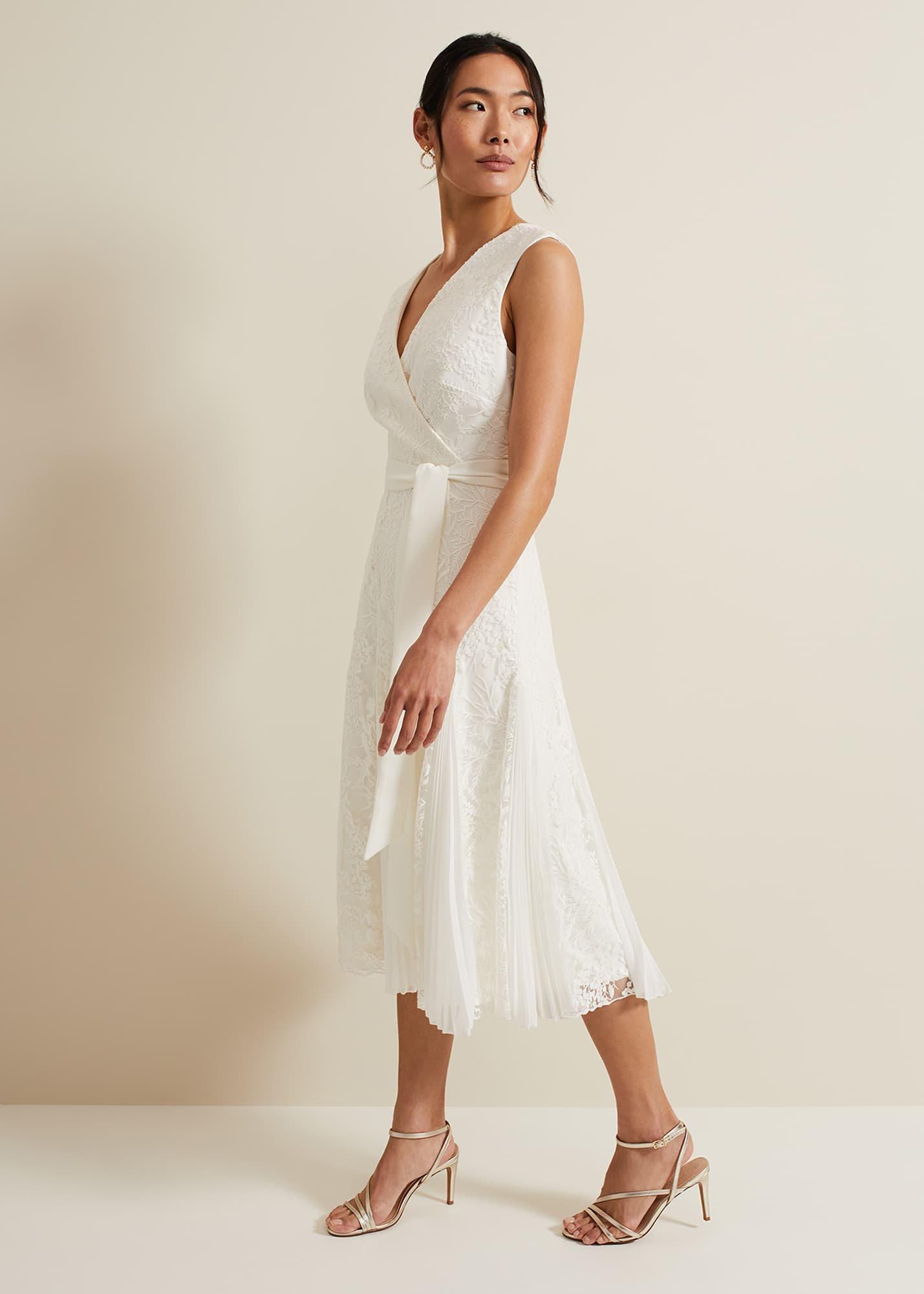 Caterina Embroidered Flared Wedding Dress