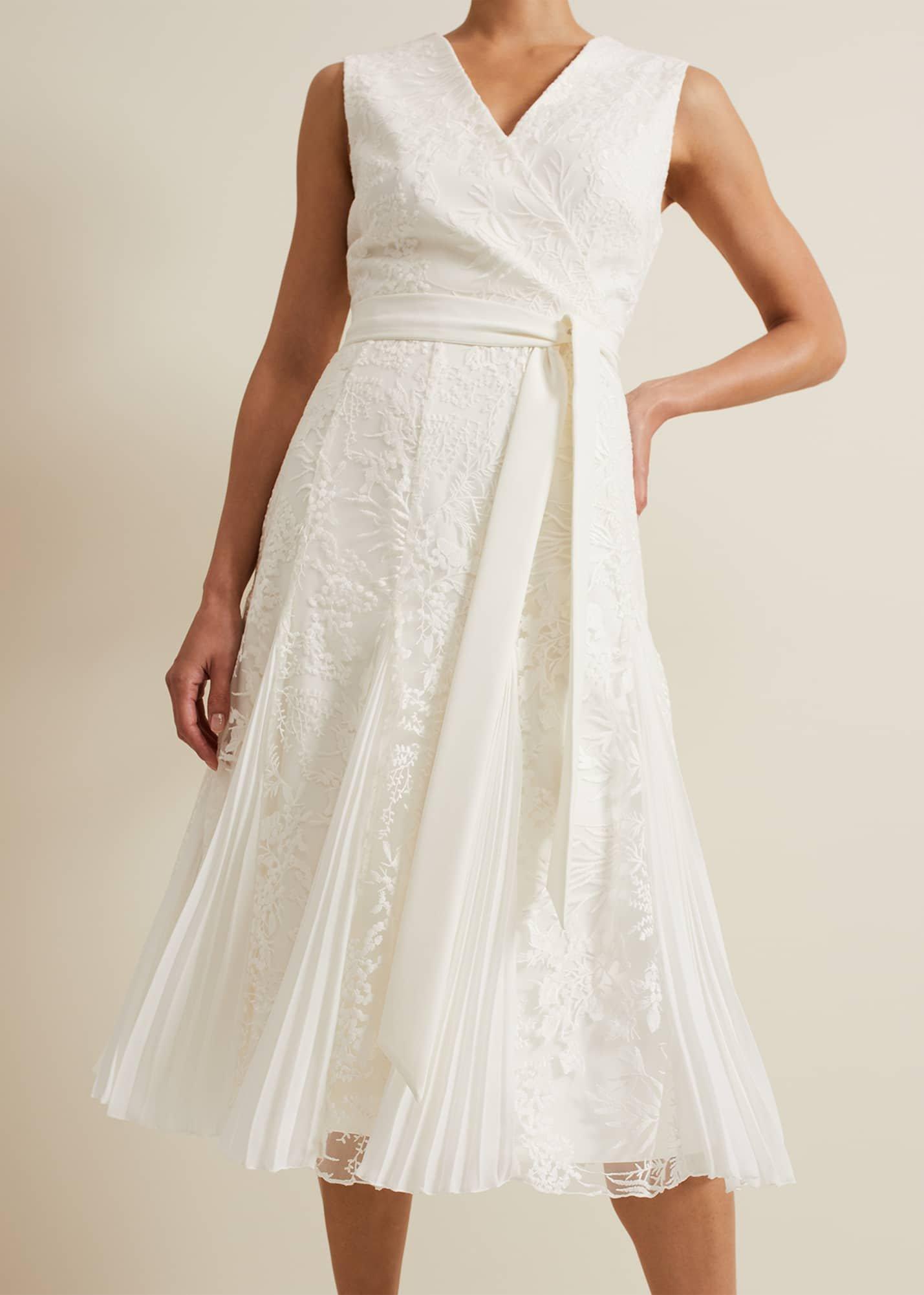 Caterina Embroidered Flared Wedding Dress