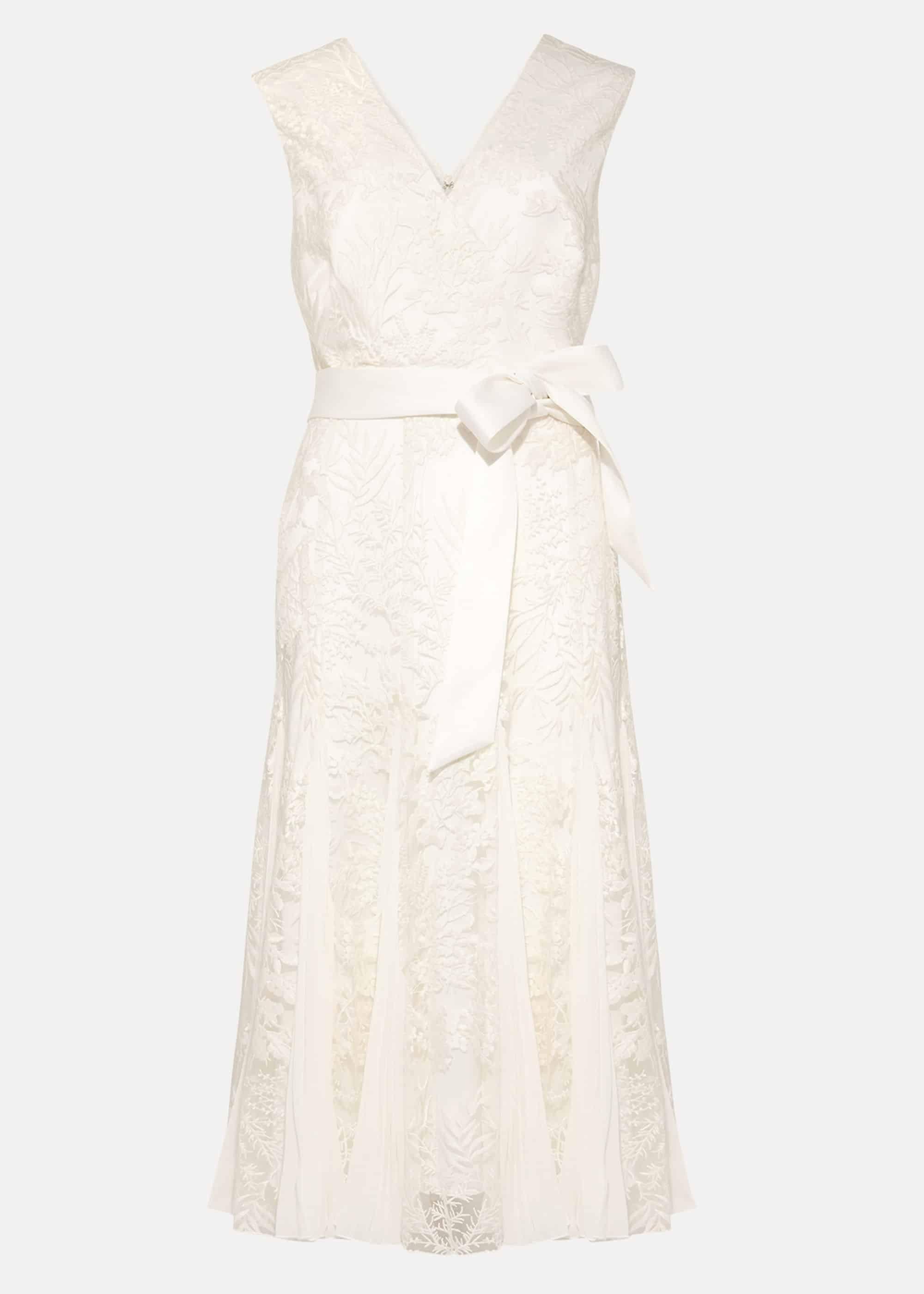 Caterina Embroidered Flared Wedding Dress