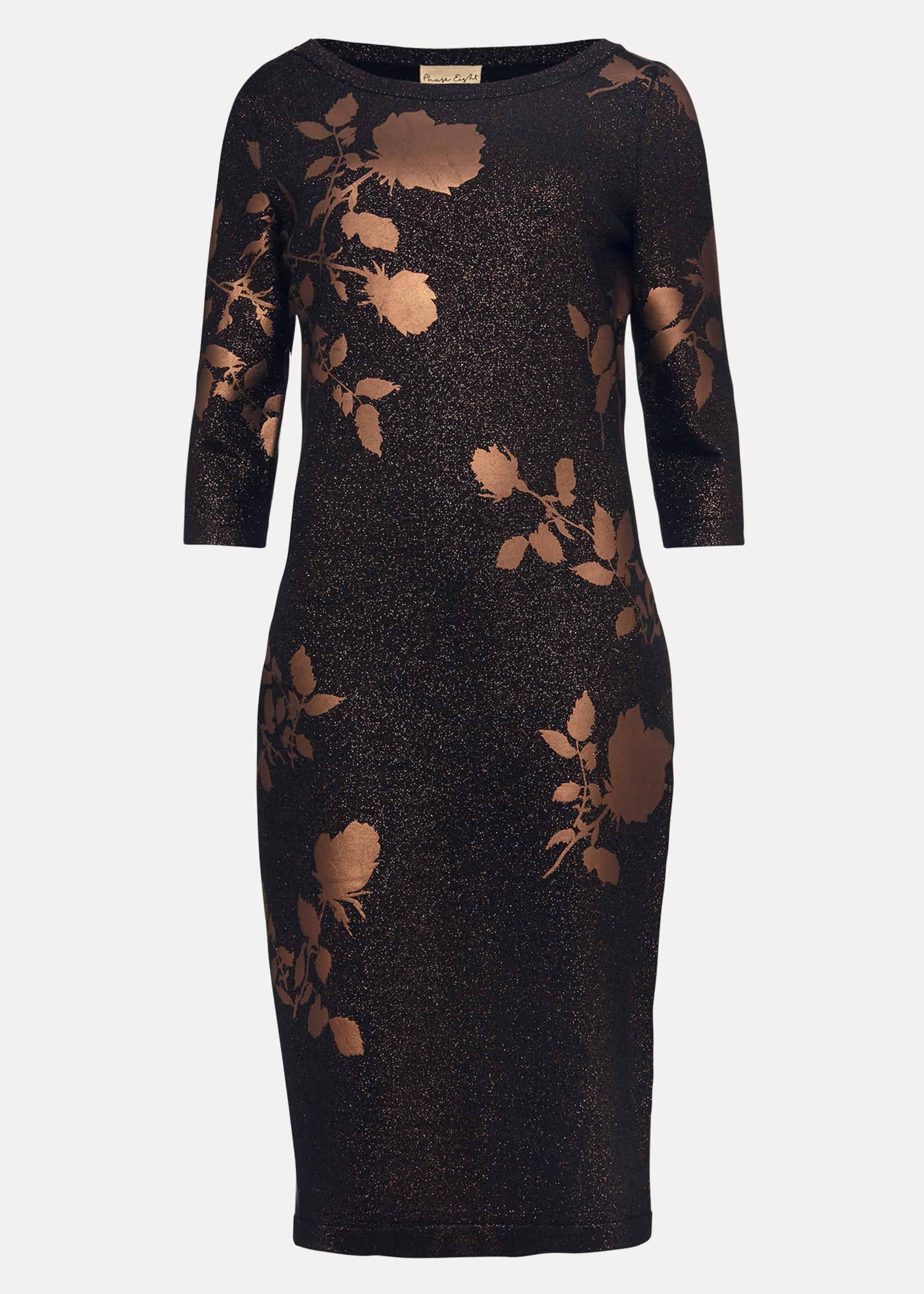Farah Floral Foil Fitted Dress