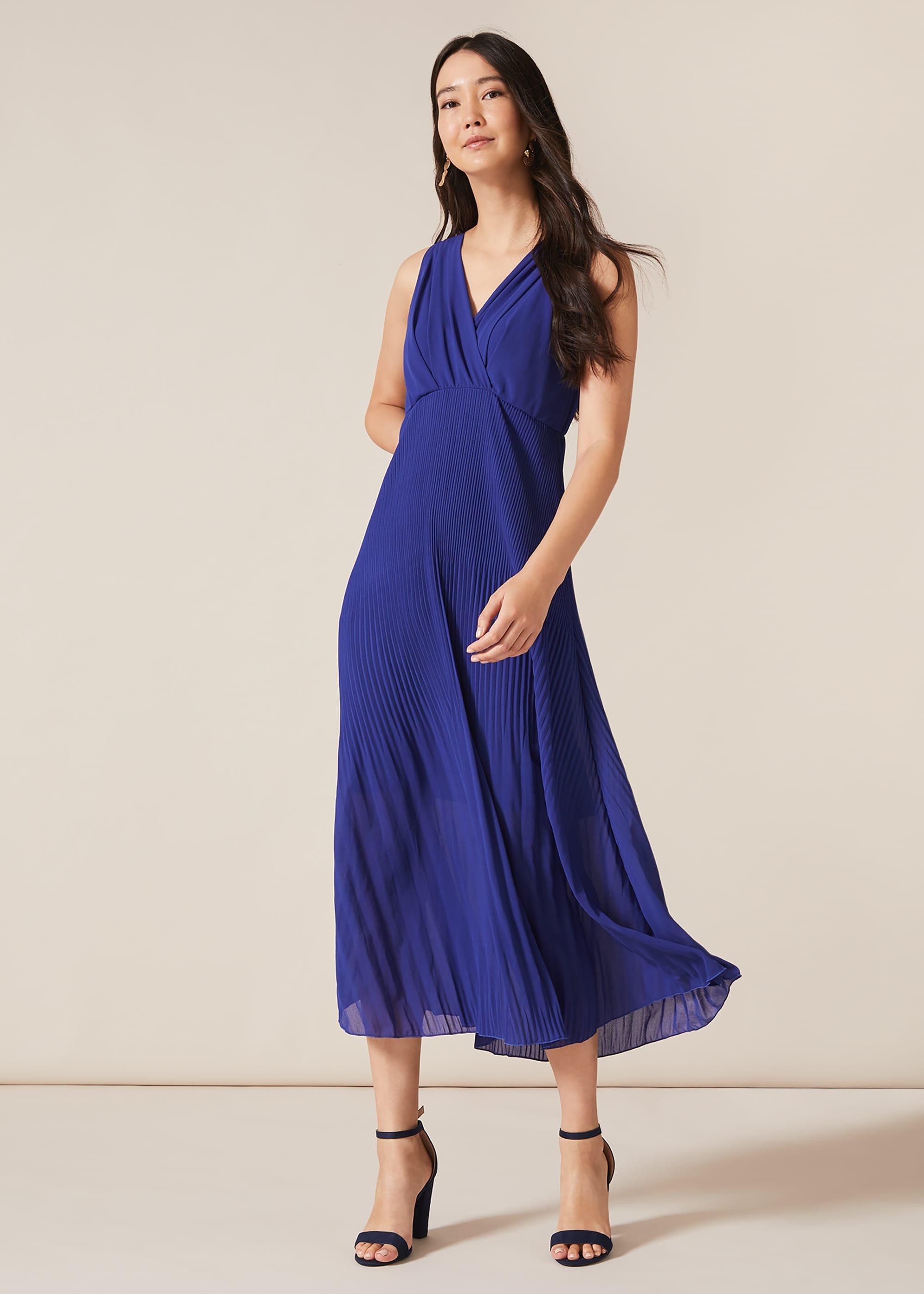 Juliet Pleat Maxi Dress