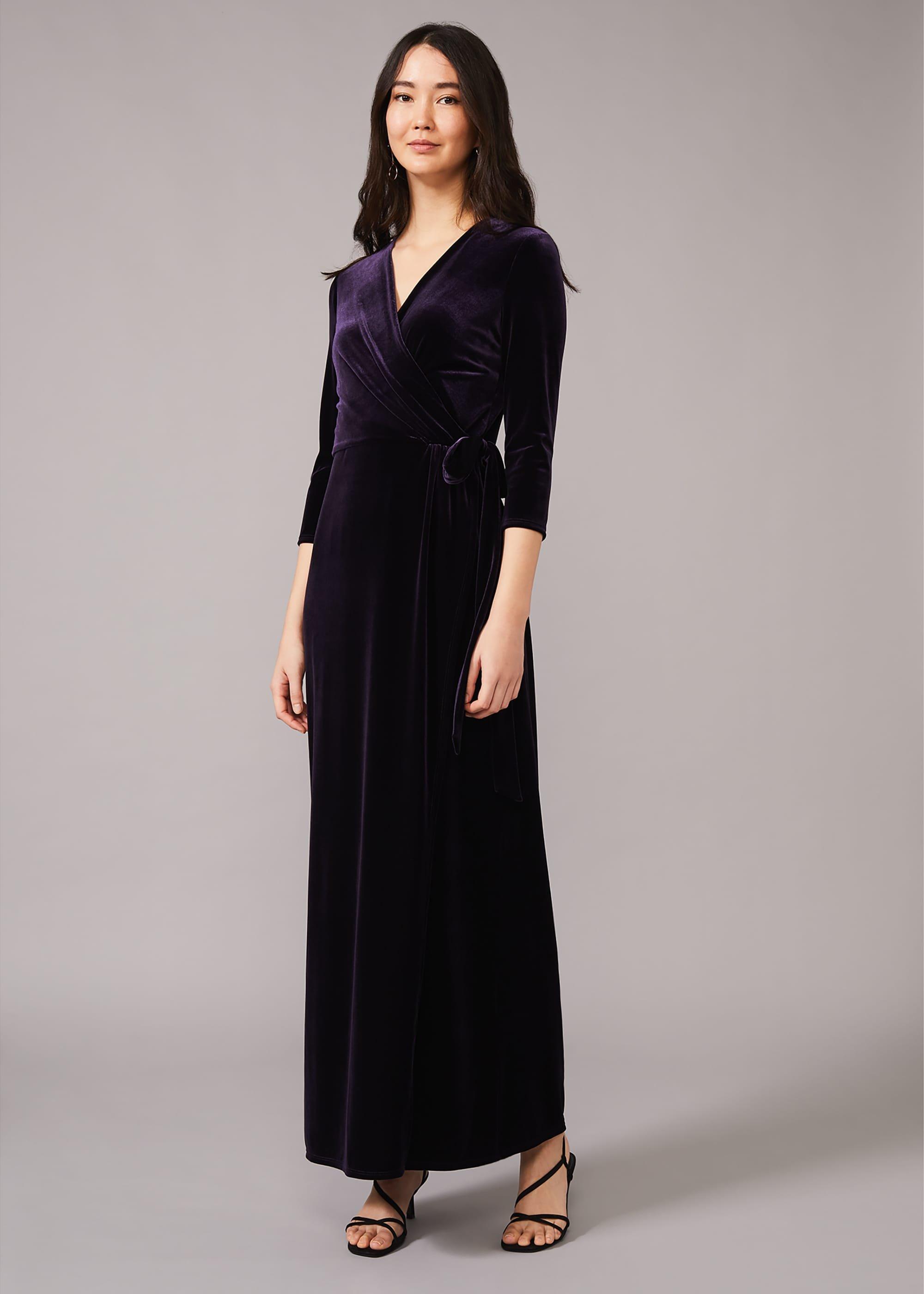 Valeria Velvet Wrap Dress