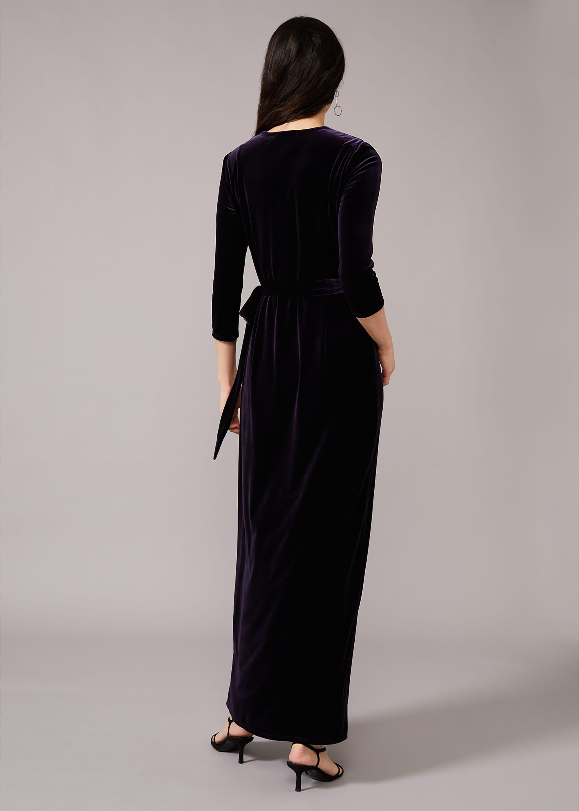 Valeria Velvet Wrap Dress