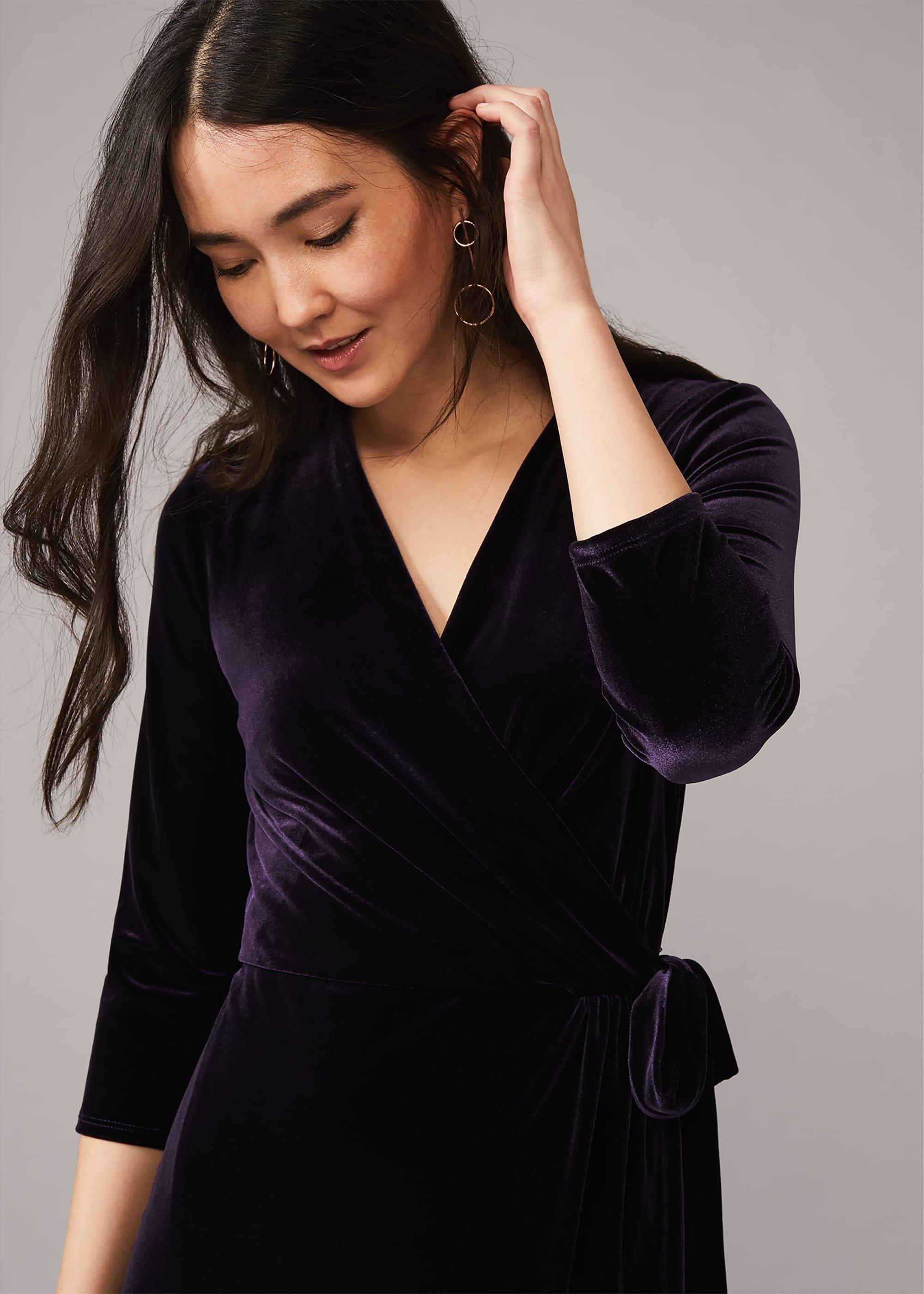 Valeria Velvet Wrap Dress