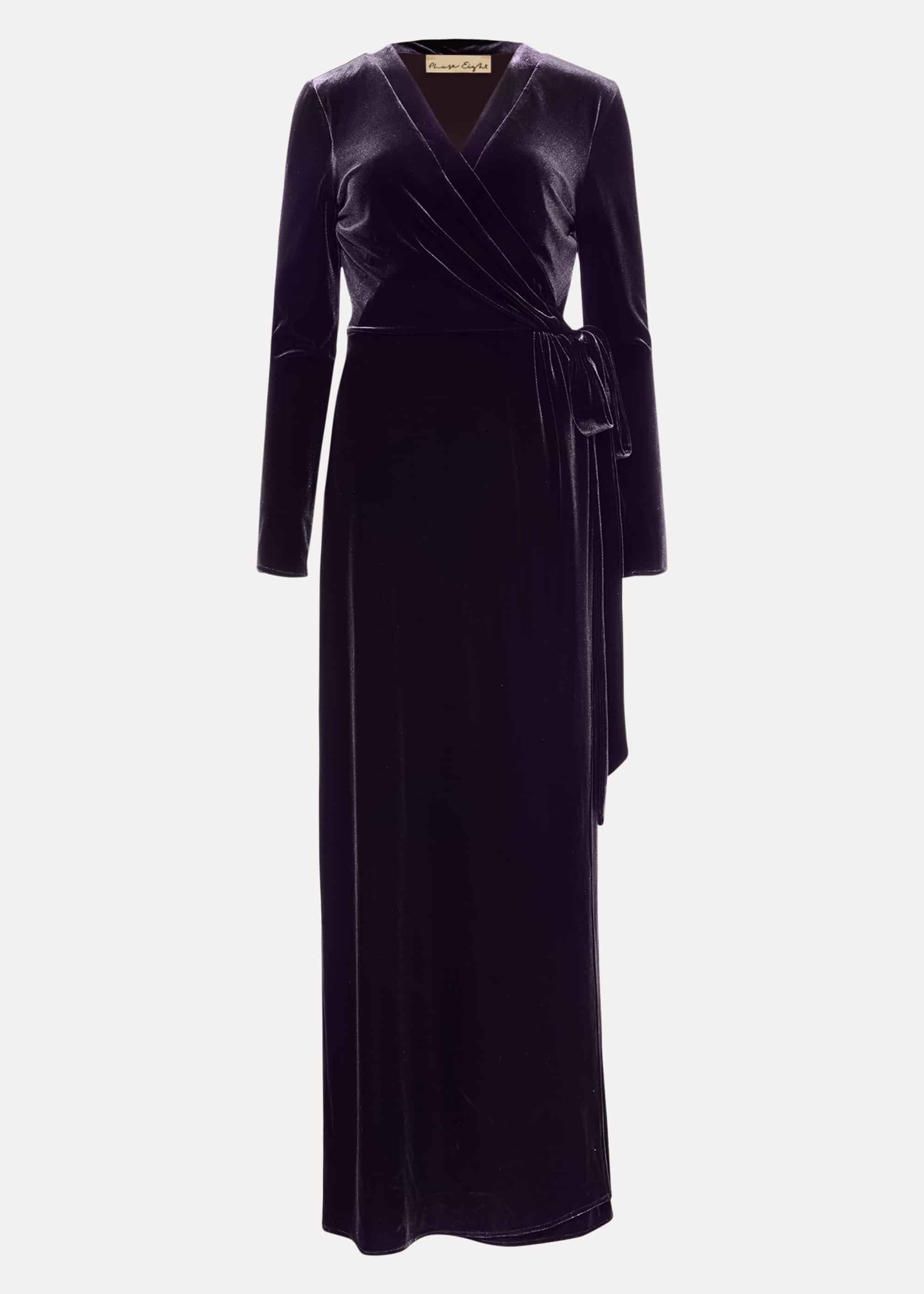 Valeria Velvet Wrap Dress