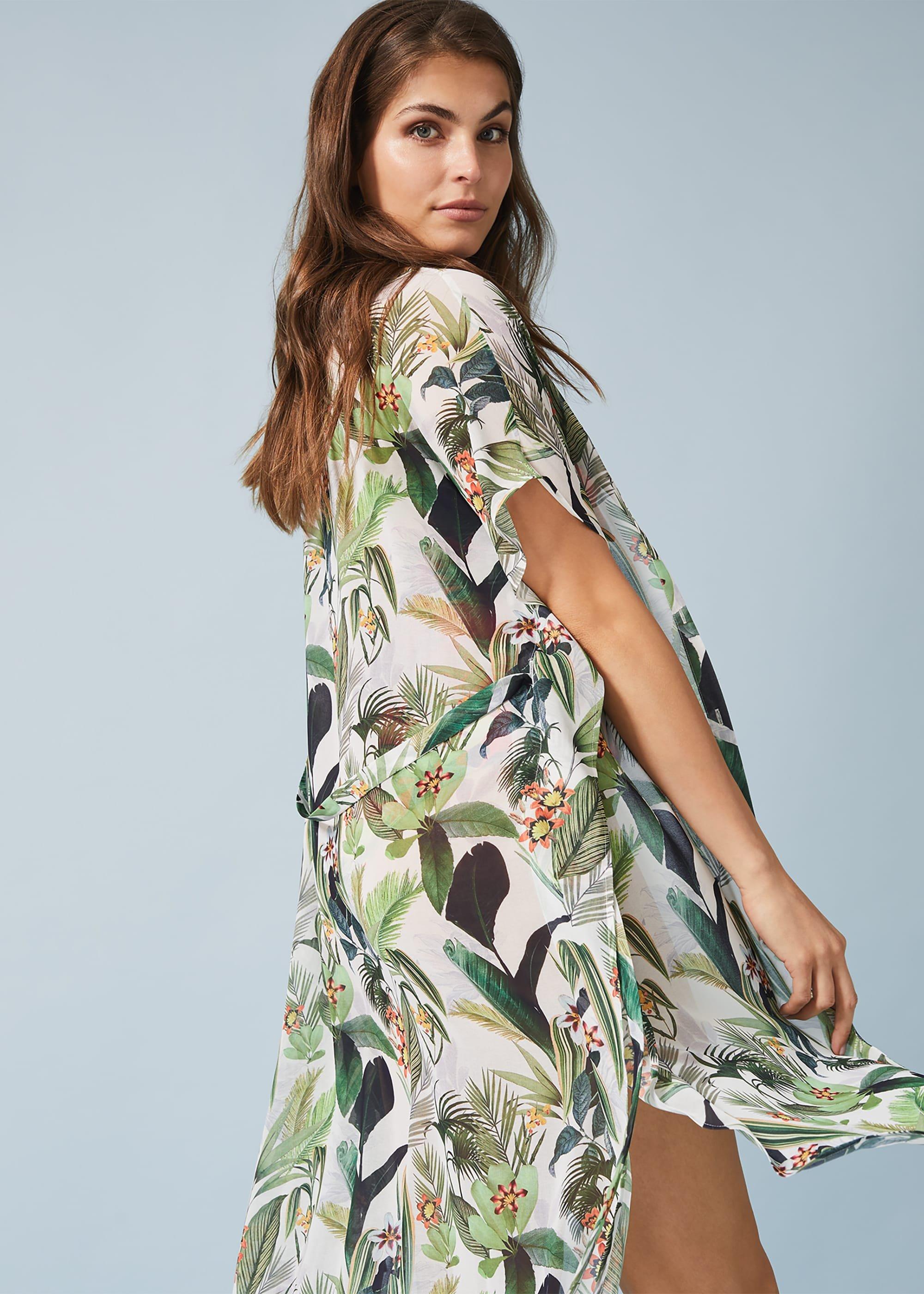 Amelia Tropical Beach Maxi Kaftan