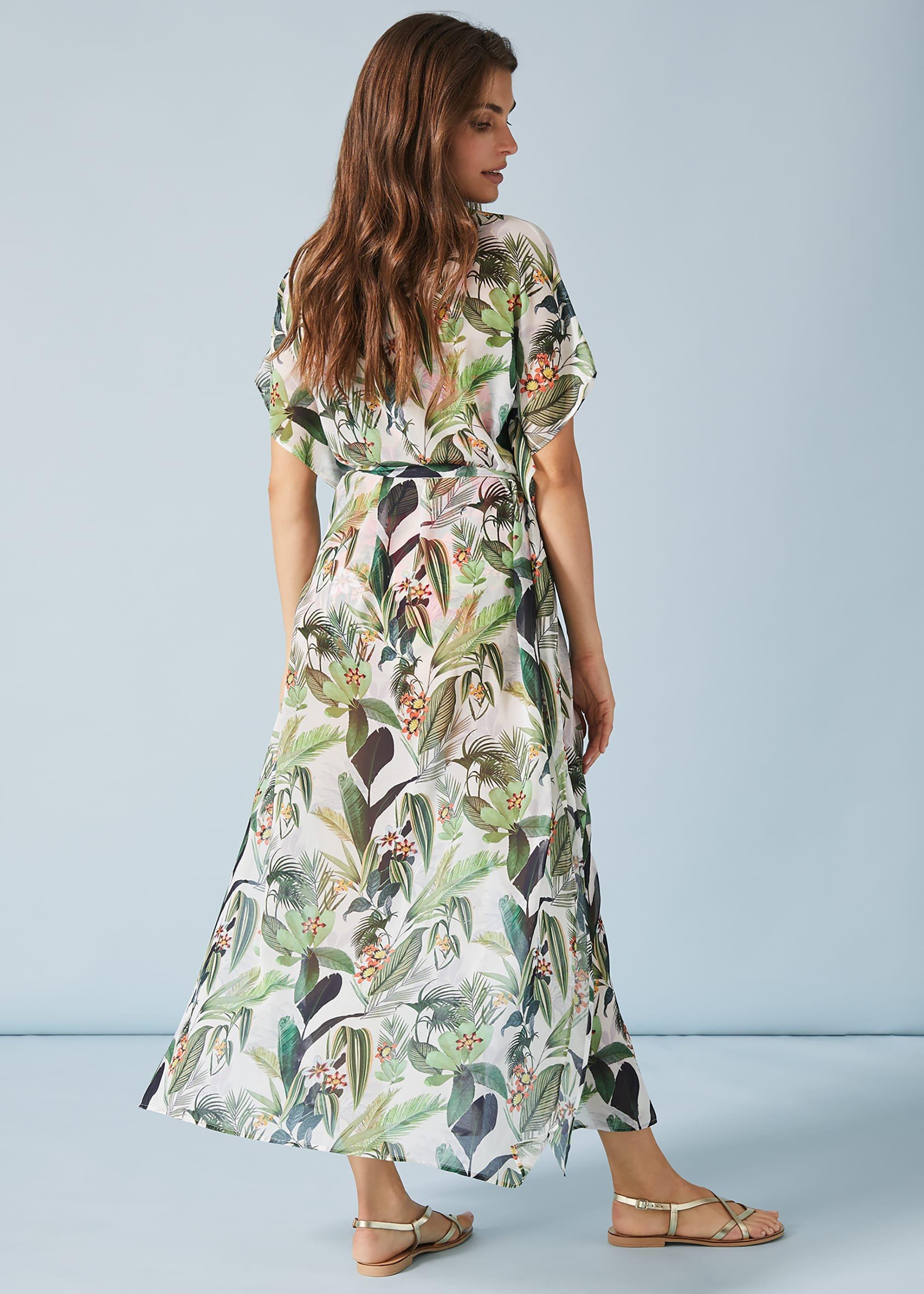 Amelia Tropical Beach Maxi Kaftan